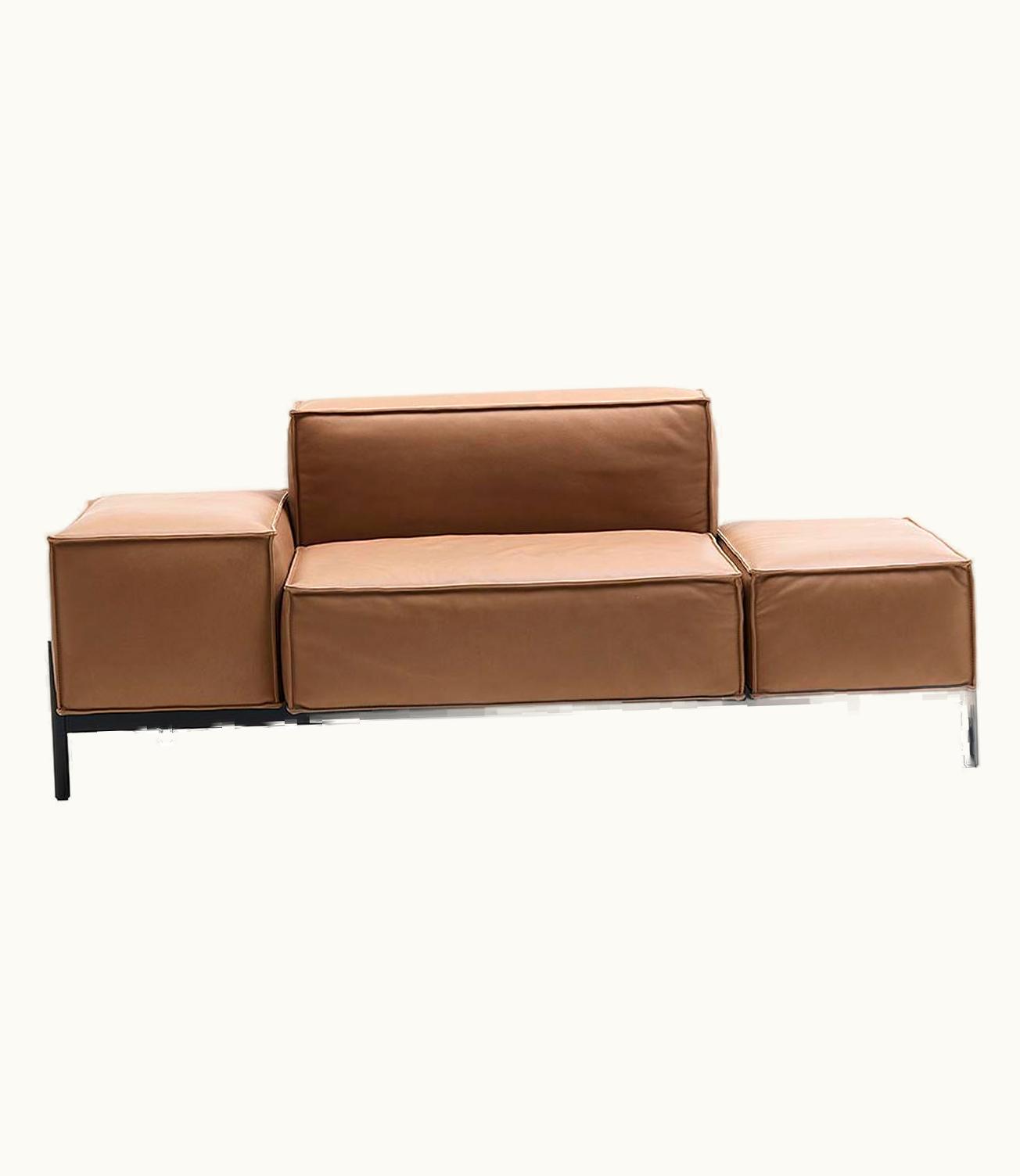 Stephan Huààrlemann De Sede DS-21/102A Sofa In Nougat Upholstery By Stephan Hürlemann