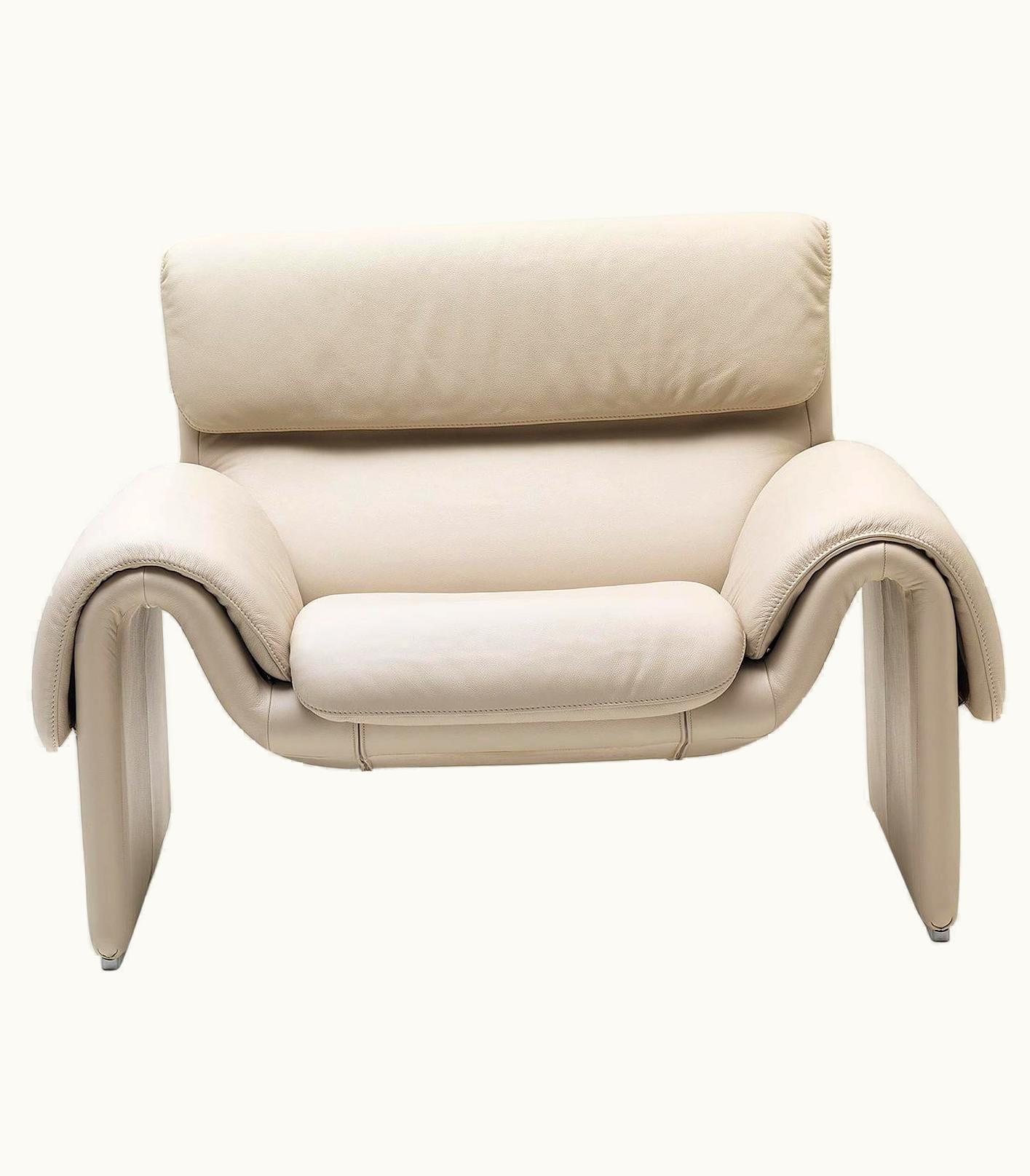 De Sede De Sede DS-2011 Armchair In Off-White Upholstery By De Sede Design Team