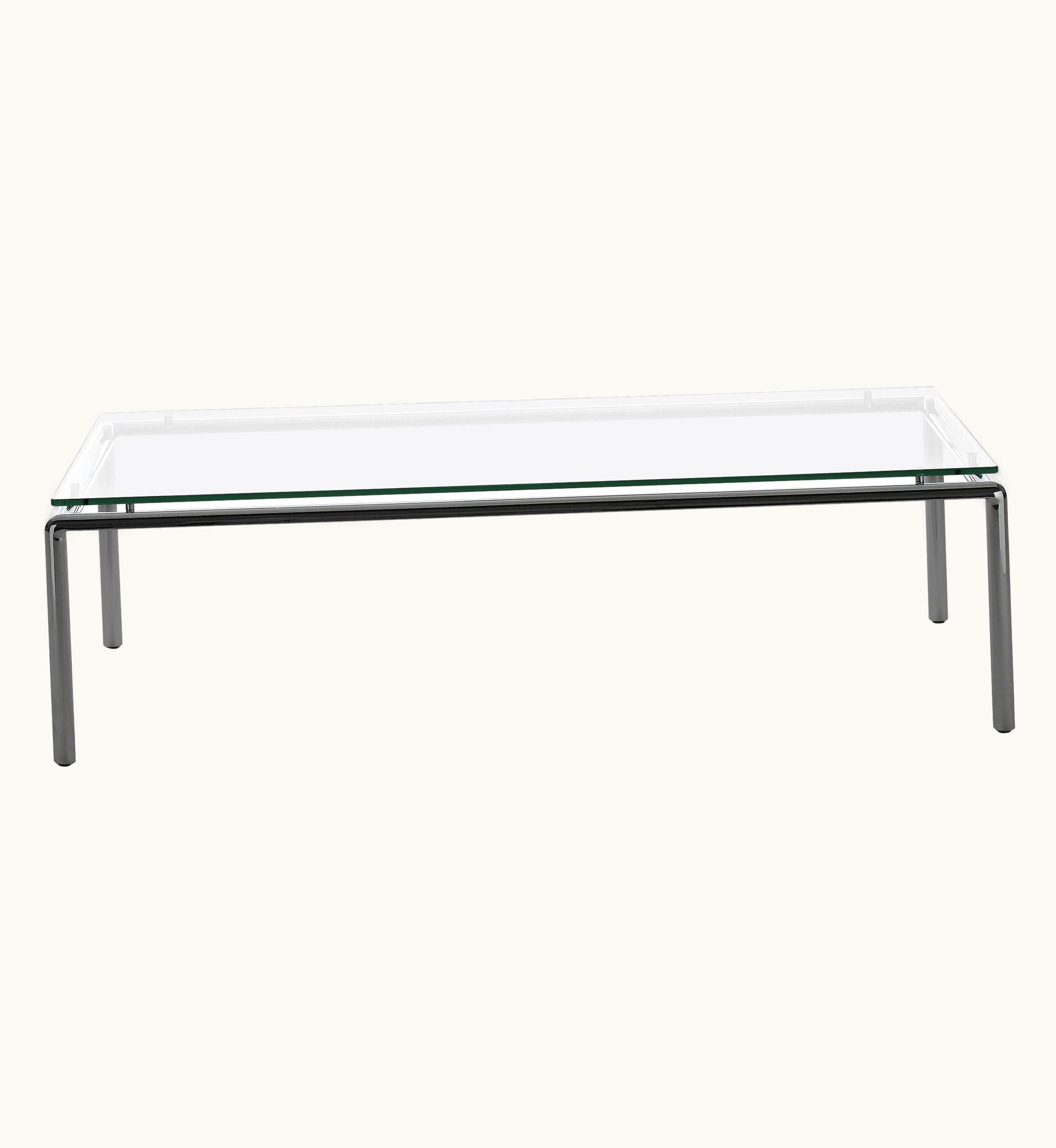 Antonella Scarpitta DS-9075 Bauhaus Stainless Steel And Glass Table By De Sede