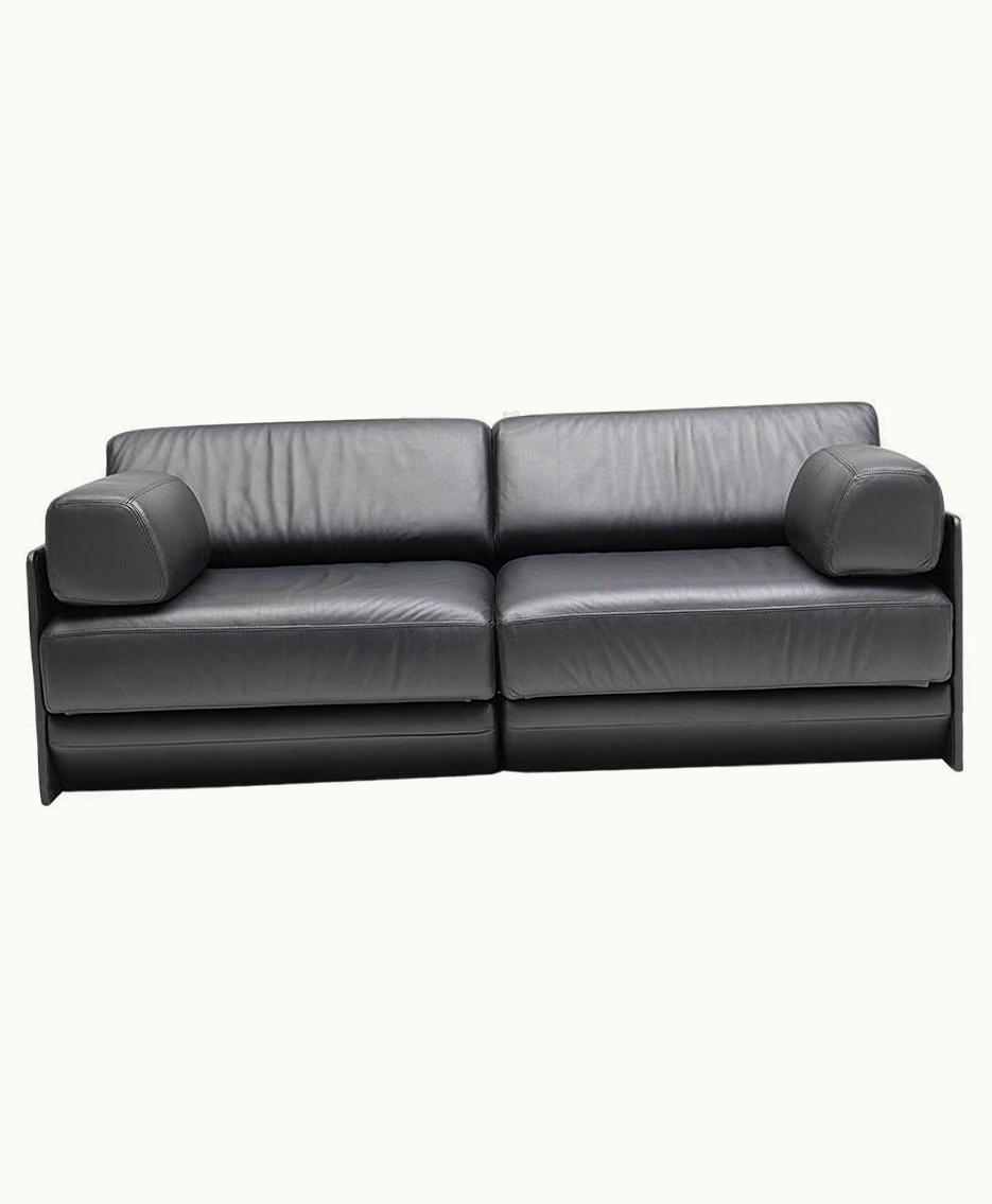 De Sede De Sede DS 76 Two-Seat Sofa Bed In Black Upholstery By De Sede Design Team