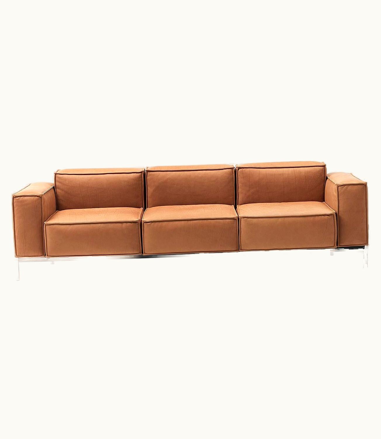 Stephan Huààrlemann Stephan Huààrlemann De Sede DS-21 Three-Seat Sofa In Hazel Upholstery By Stephan Hürlemann