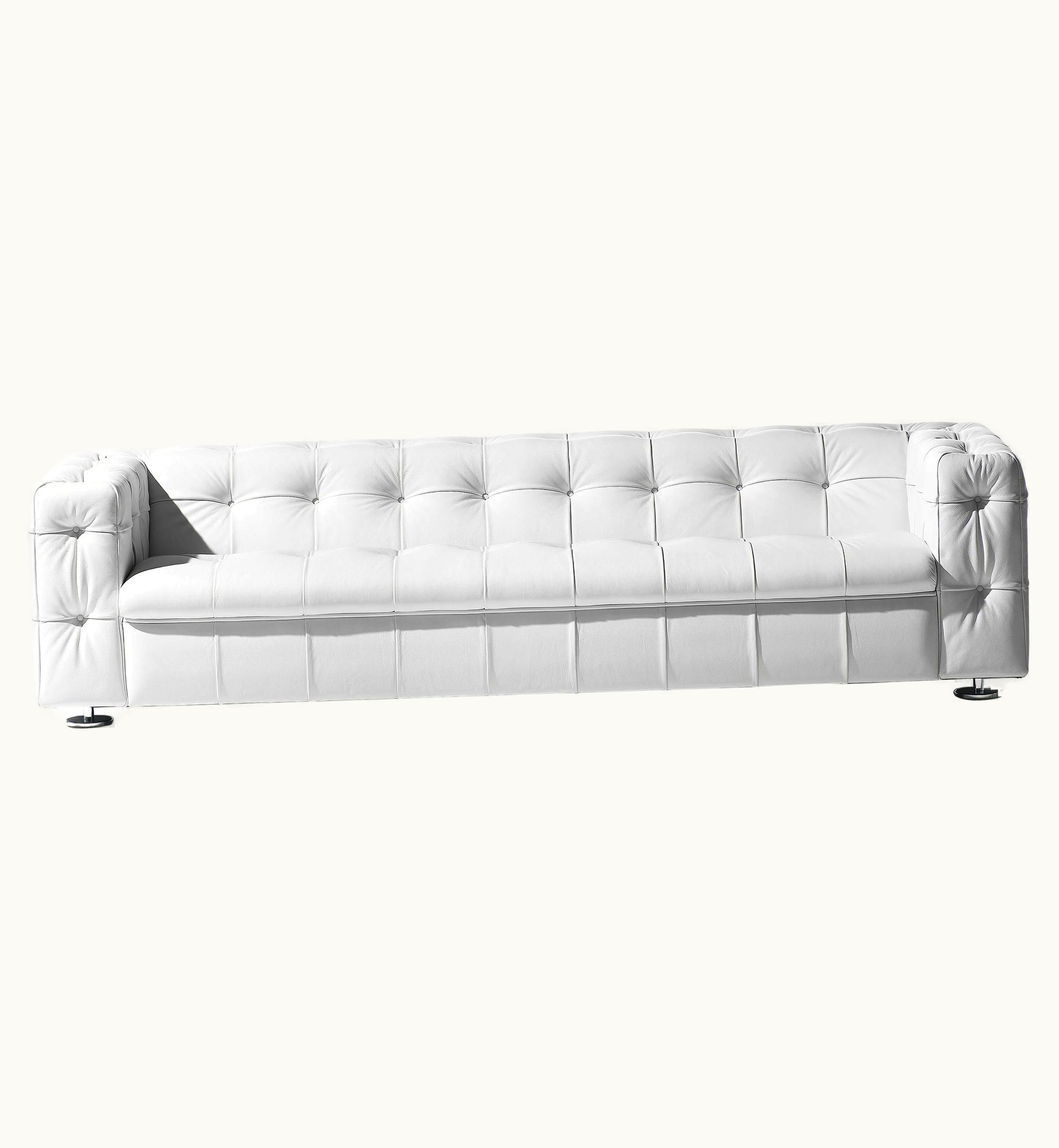 Robert Haussmann Robert Haussmann De Sede RH-306 Three-Seat Sofa In Snow Upholstery By Robert Haussmann