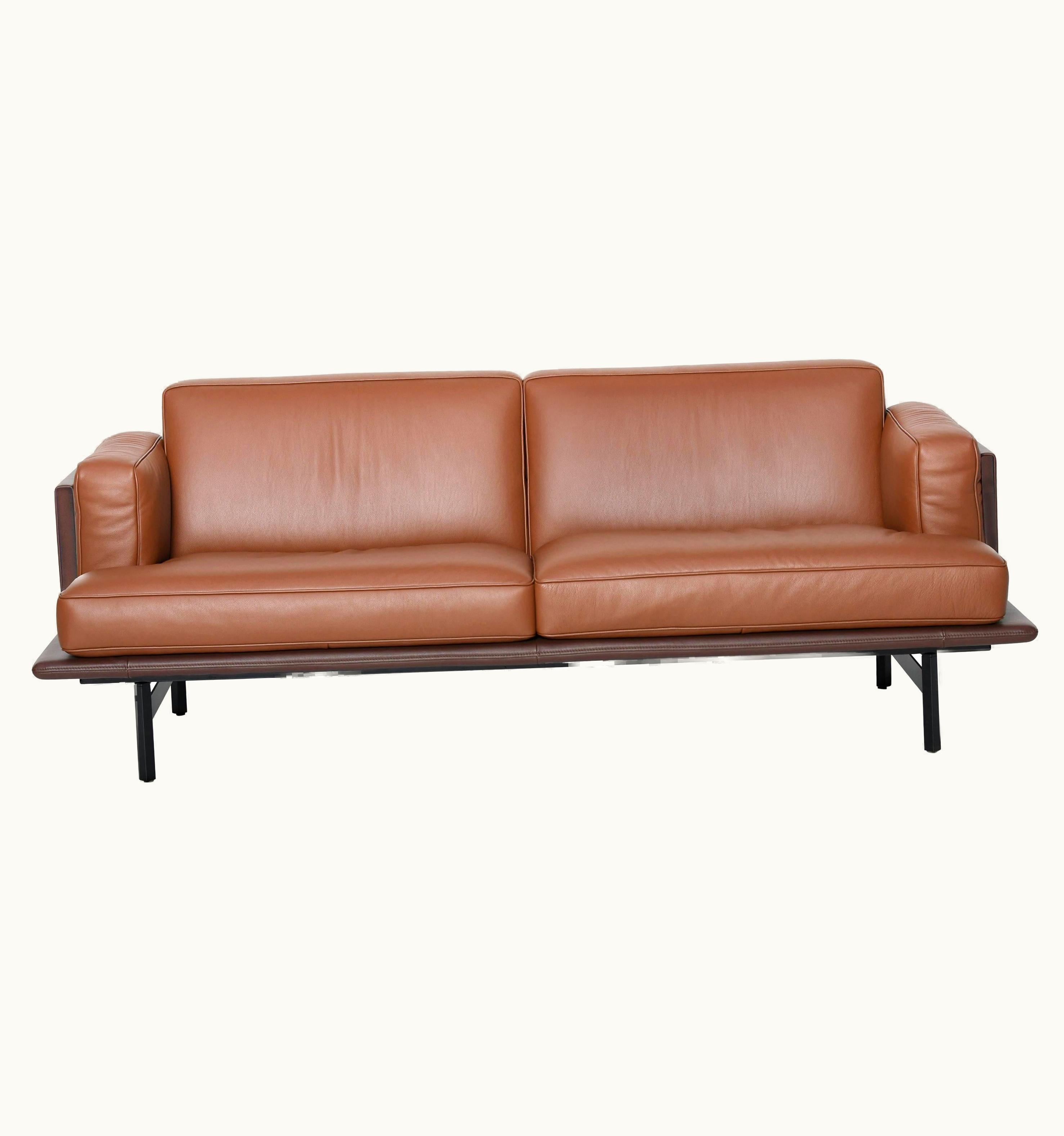 Patrick Norguet Patrick Norguet De Sede DS-175 Small Two-Seat Sofa In Hazel Upholstery By Patrick Norguet