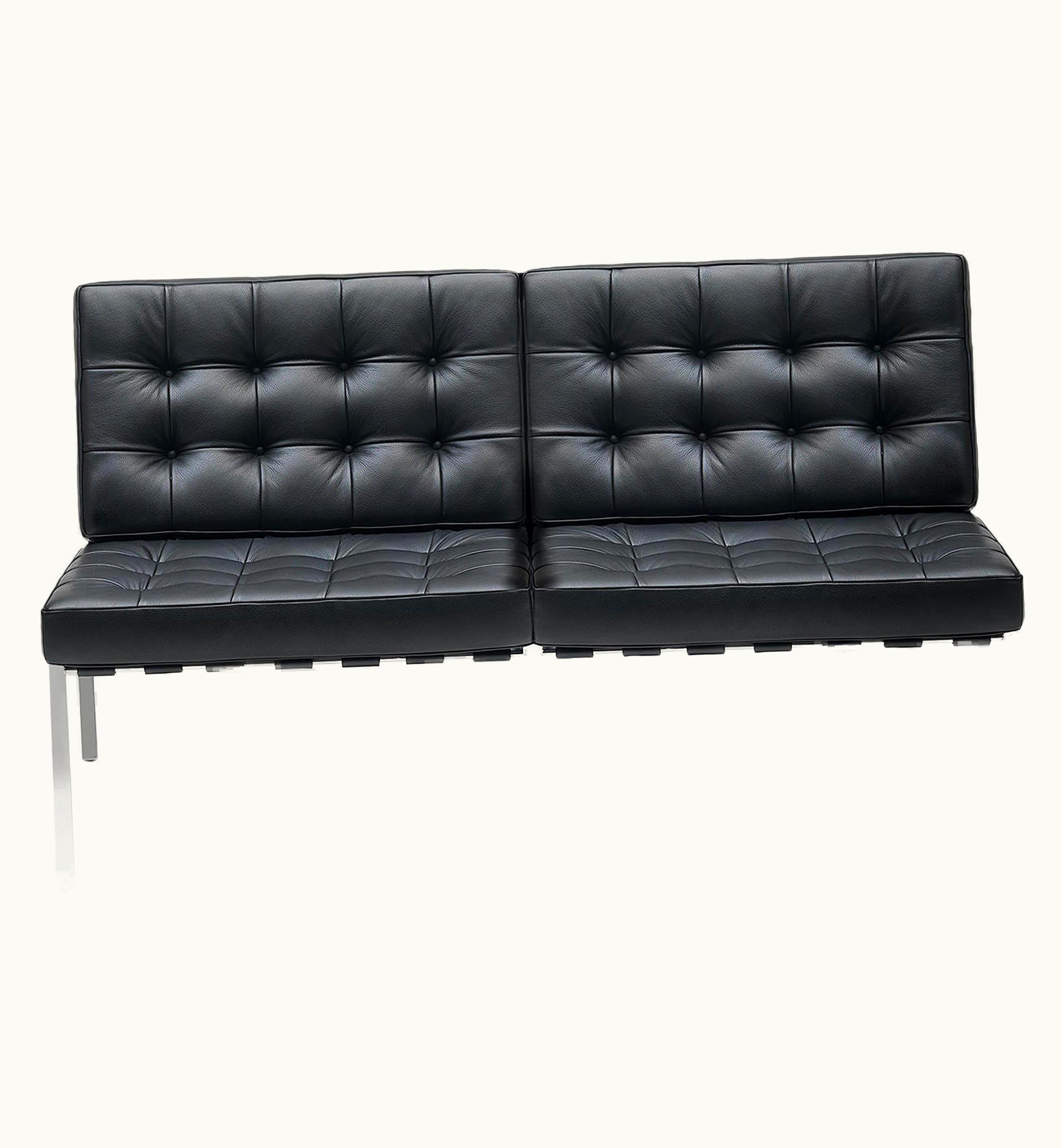 Kurt Thut Kurt Thut De Sede KT-221 Two-Seat Sofa In Black Upholstery By Kurt Thut