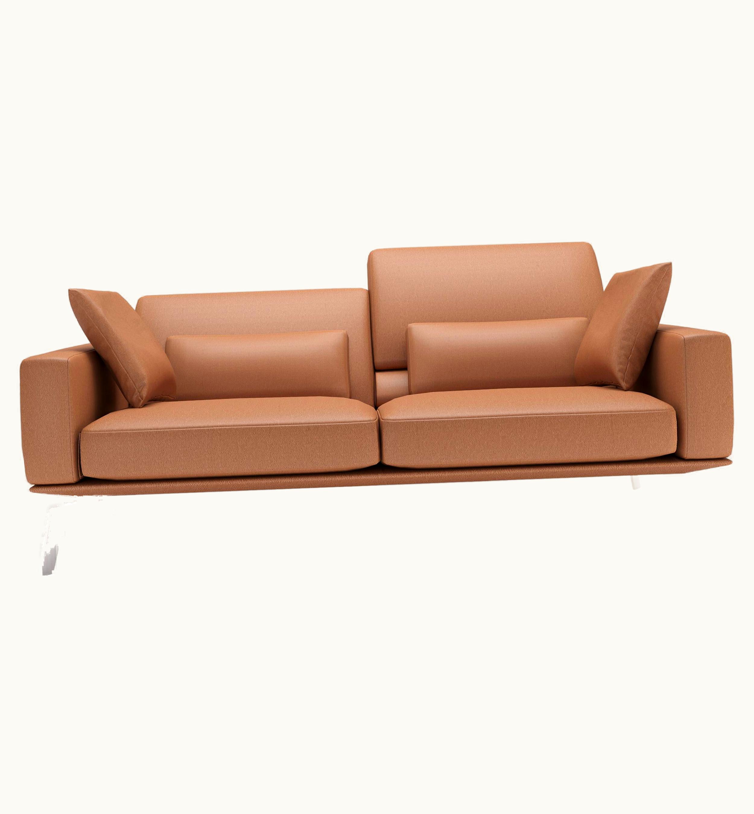 Antonella Scarpitta De Sede DS-87 Two-Seat Sofa In Hazel Upholstery By Antonella Scarpitta