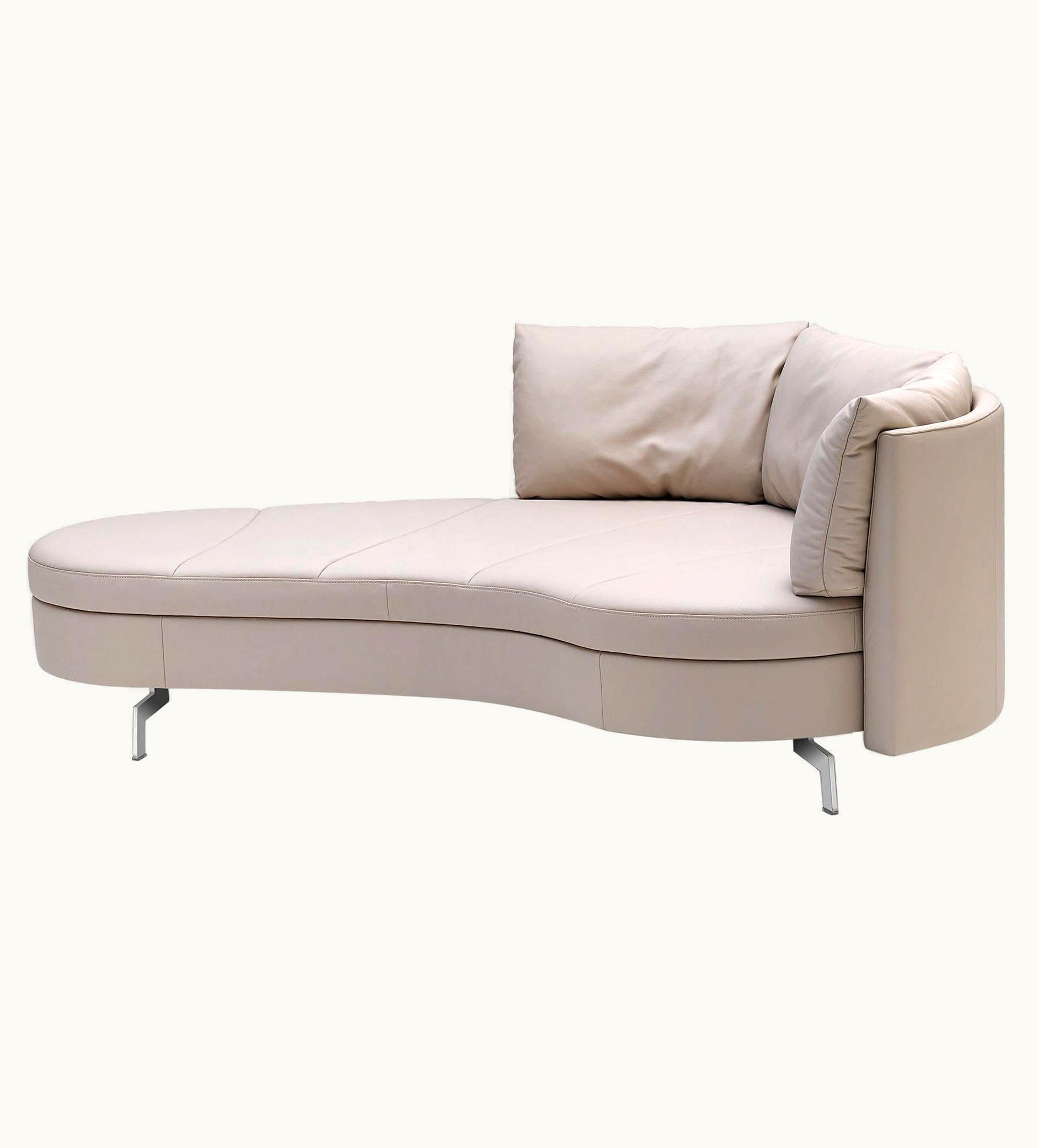 Hugo de Ruiter Hugo de Ruiter De Sede DS-167 Sofa With Movable Backrest In Perla Upholstery By Hugo De Ruiter