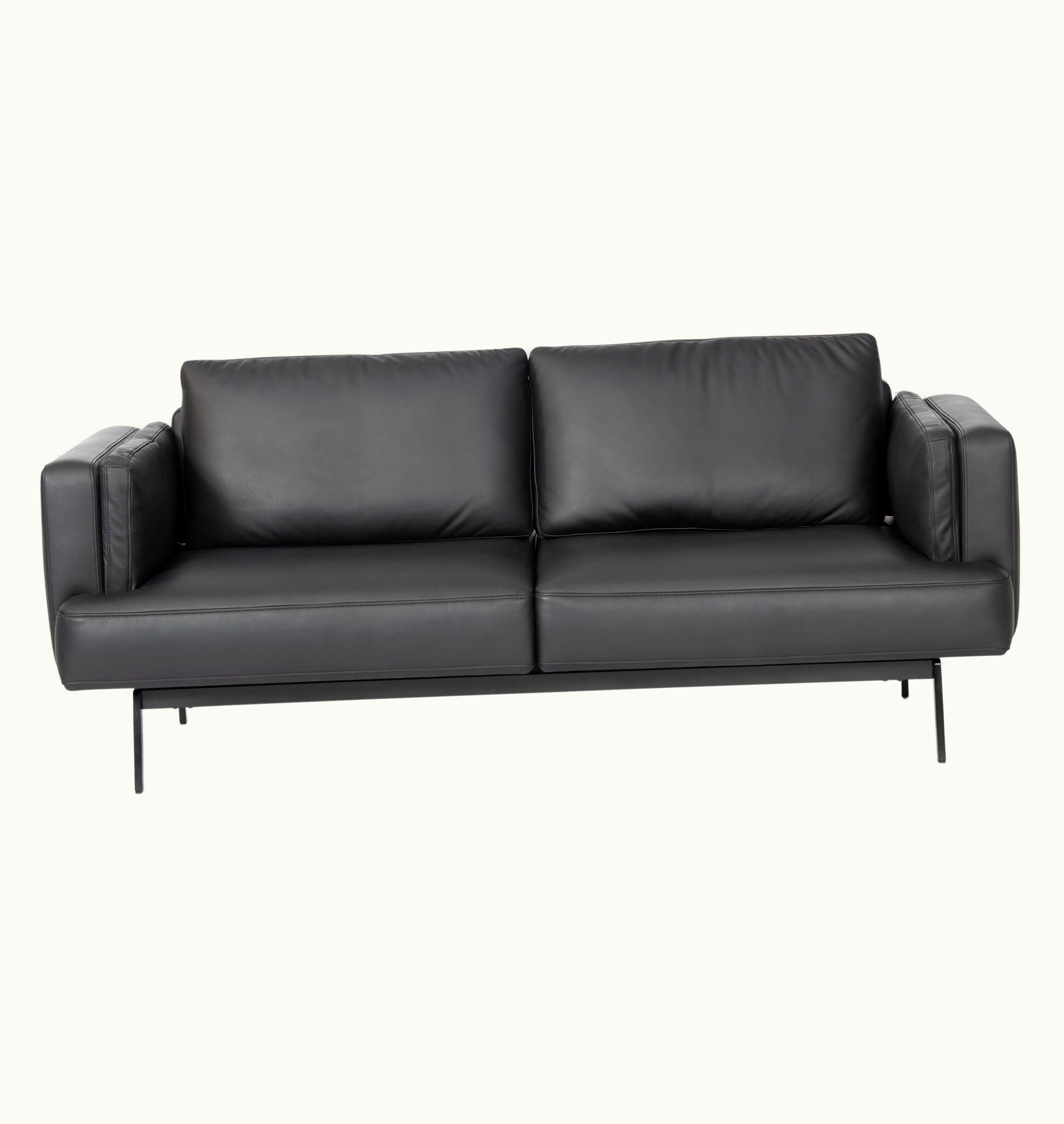 De Sede De Sede DS-747/23 Multifunctional Sofa In Black Leather Seat And Back Upholstery