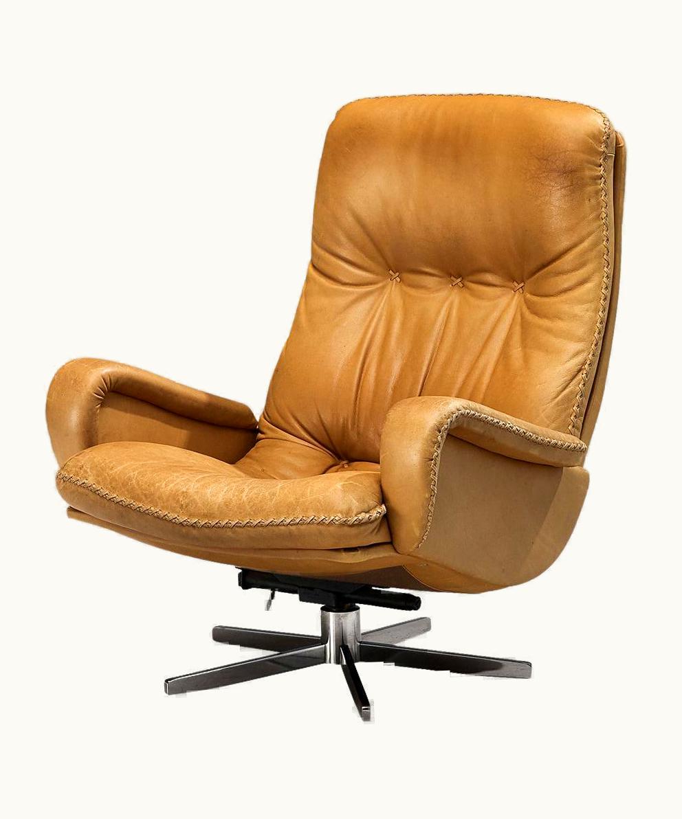 De Sede De Sede Lounge Chair In Camel Leather