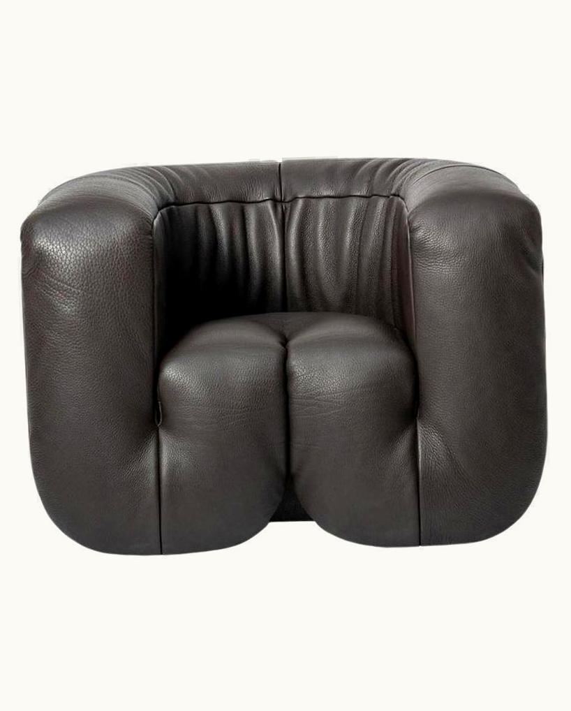 Philippe Malouin De Sede DS-707 Armchair In Black Club Leather Upholstery By Philippe Malouin UZ0201847