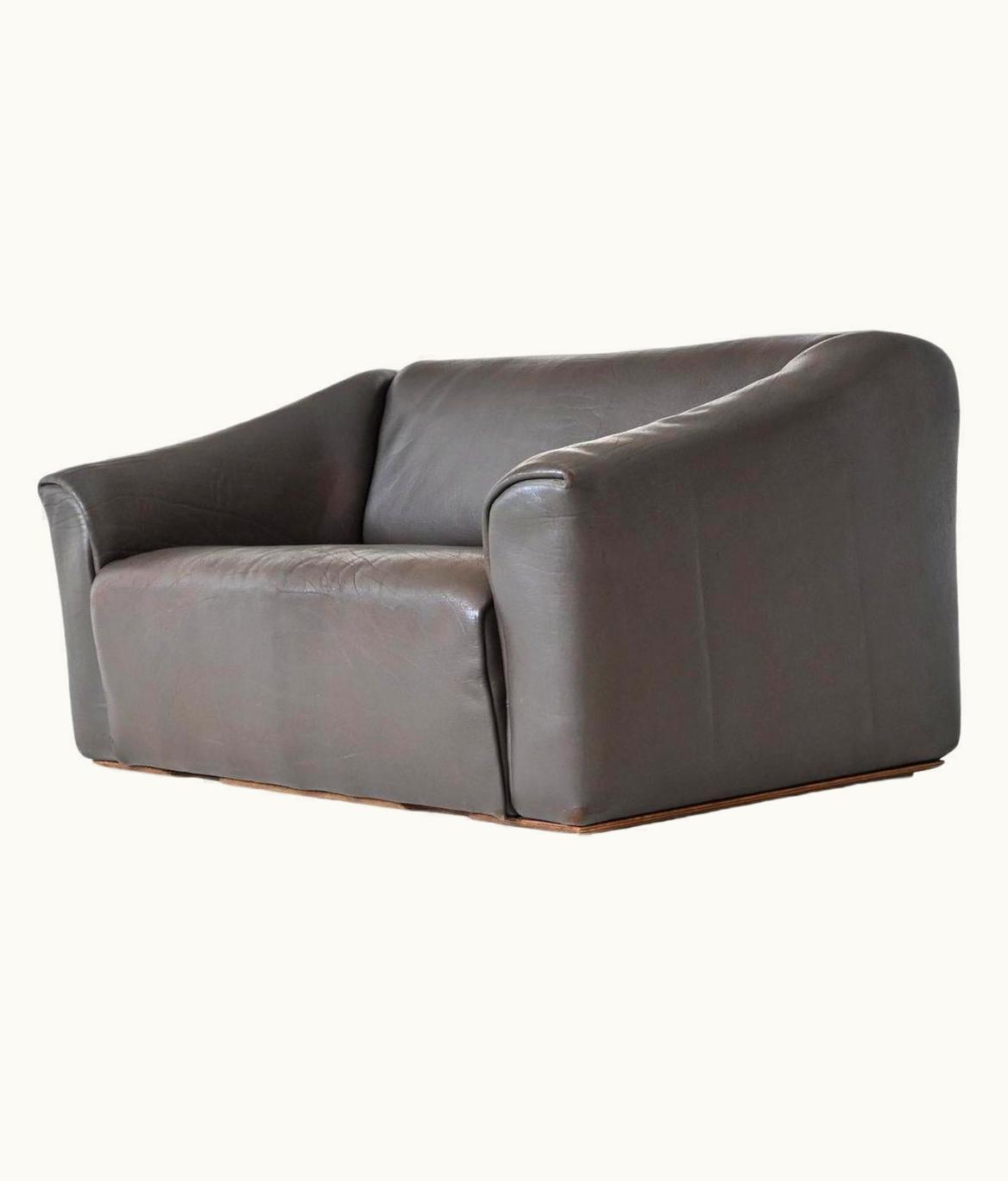 De Sede De Sede Model DS47 Two-Seater Sofa Dark Brown Leather Switzerland, 1970
