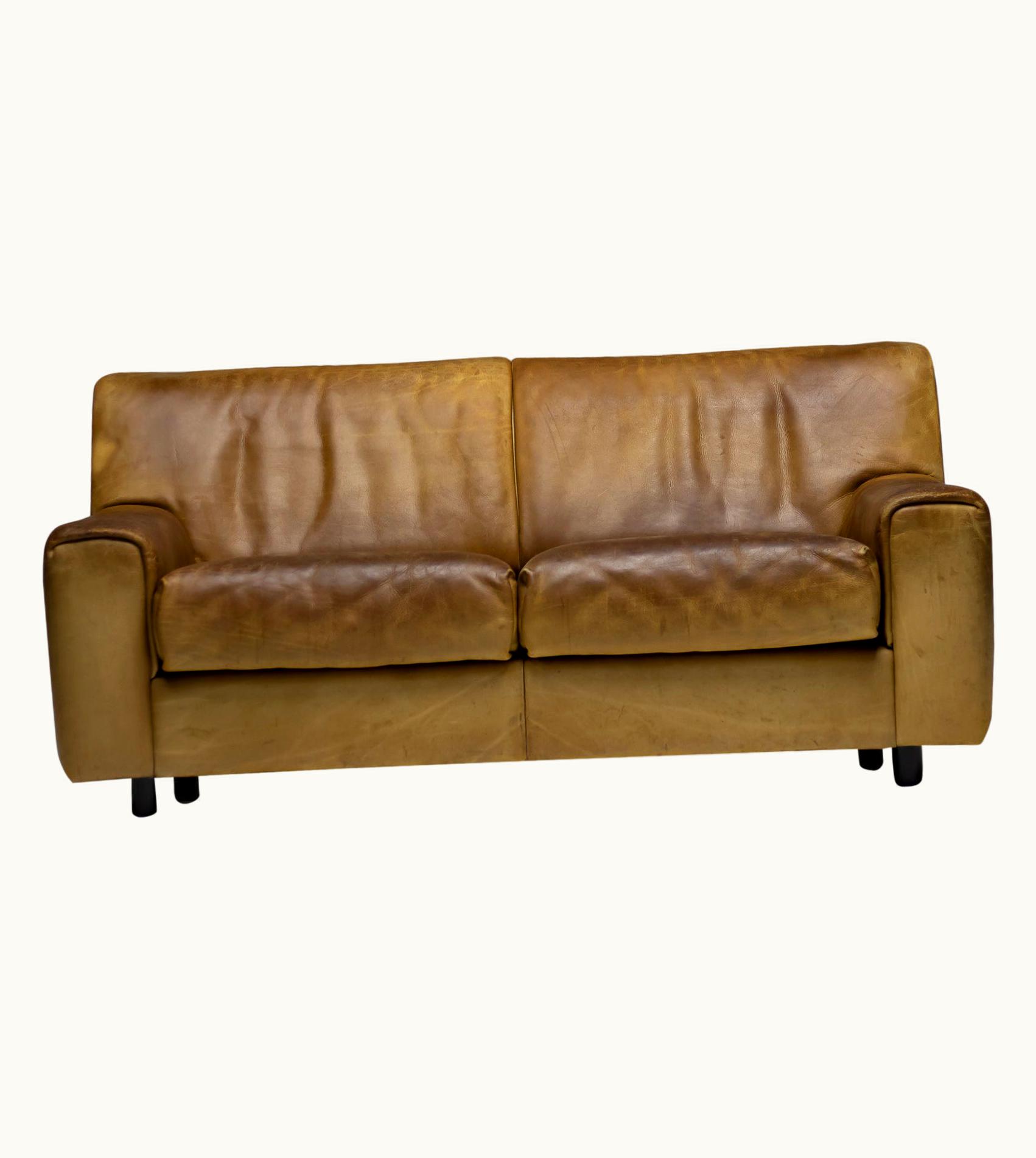 De Sede De Sede Buffalo Leather De Sede DS-42 Two-Seat Sofa
