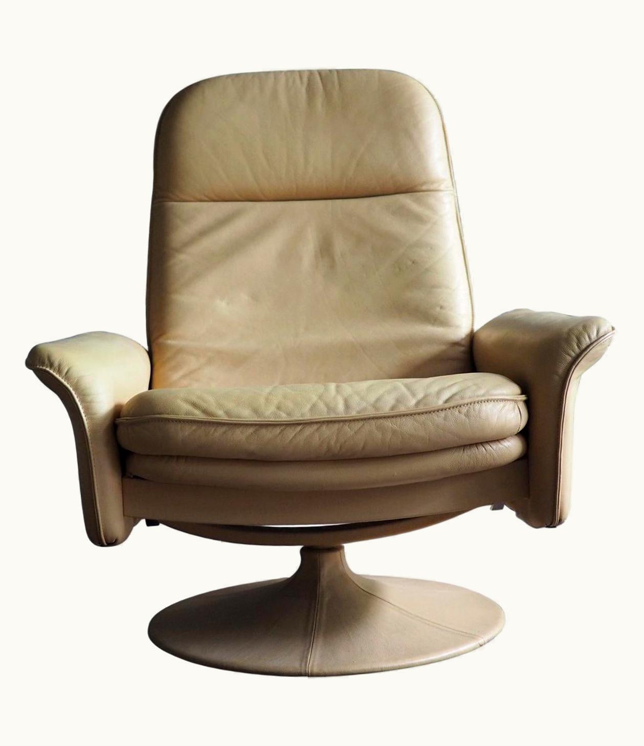 De Sede De Sede Desede DS50 Executive Lounge Chair, Cream Leather, 1960s
