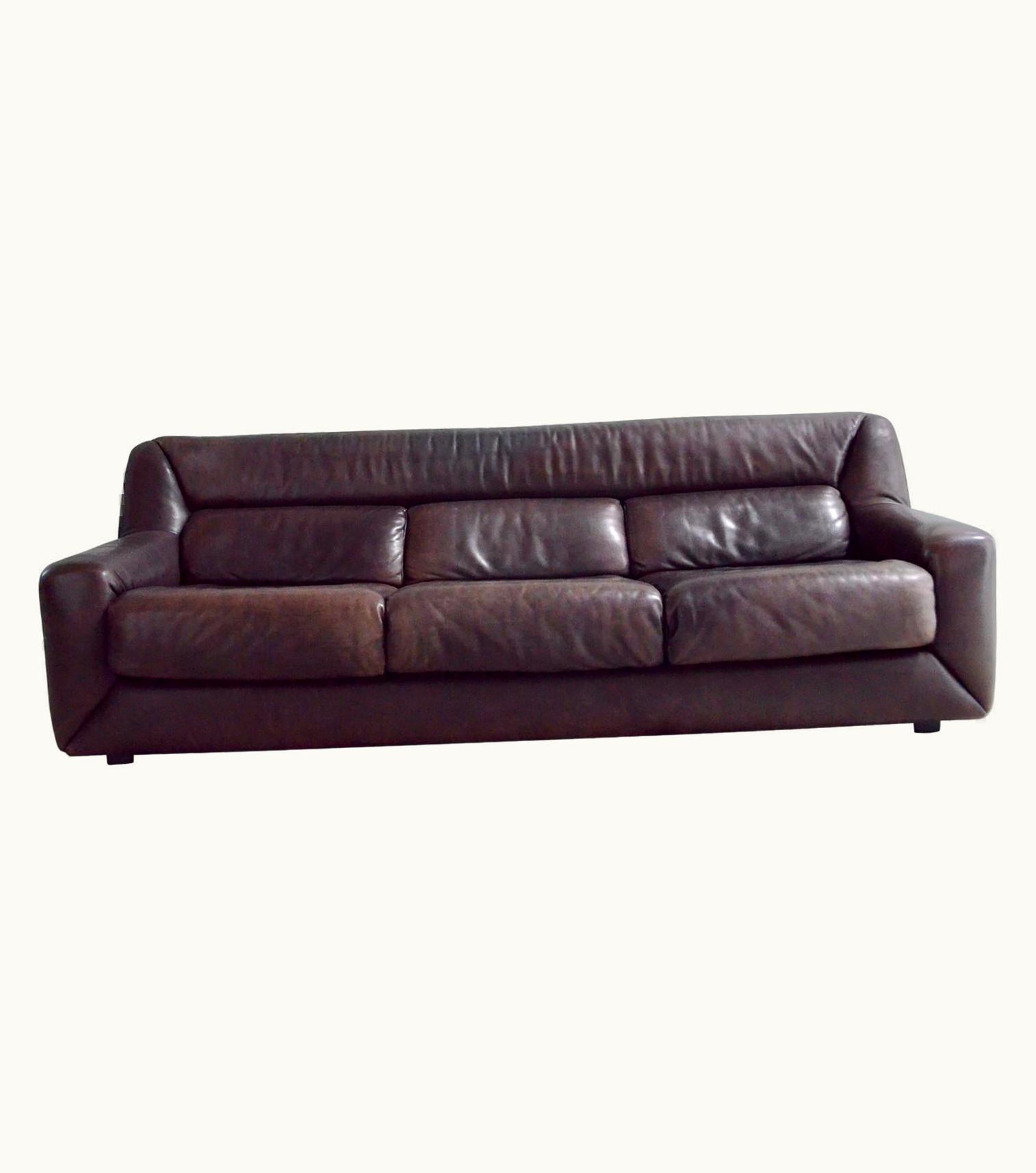 De Sede De Sede Leather Sofa DS 43 Brown