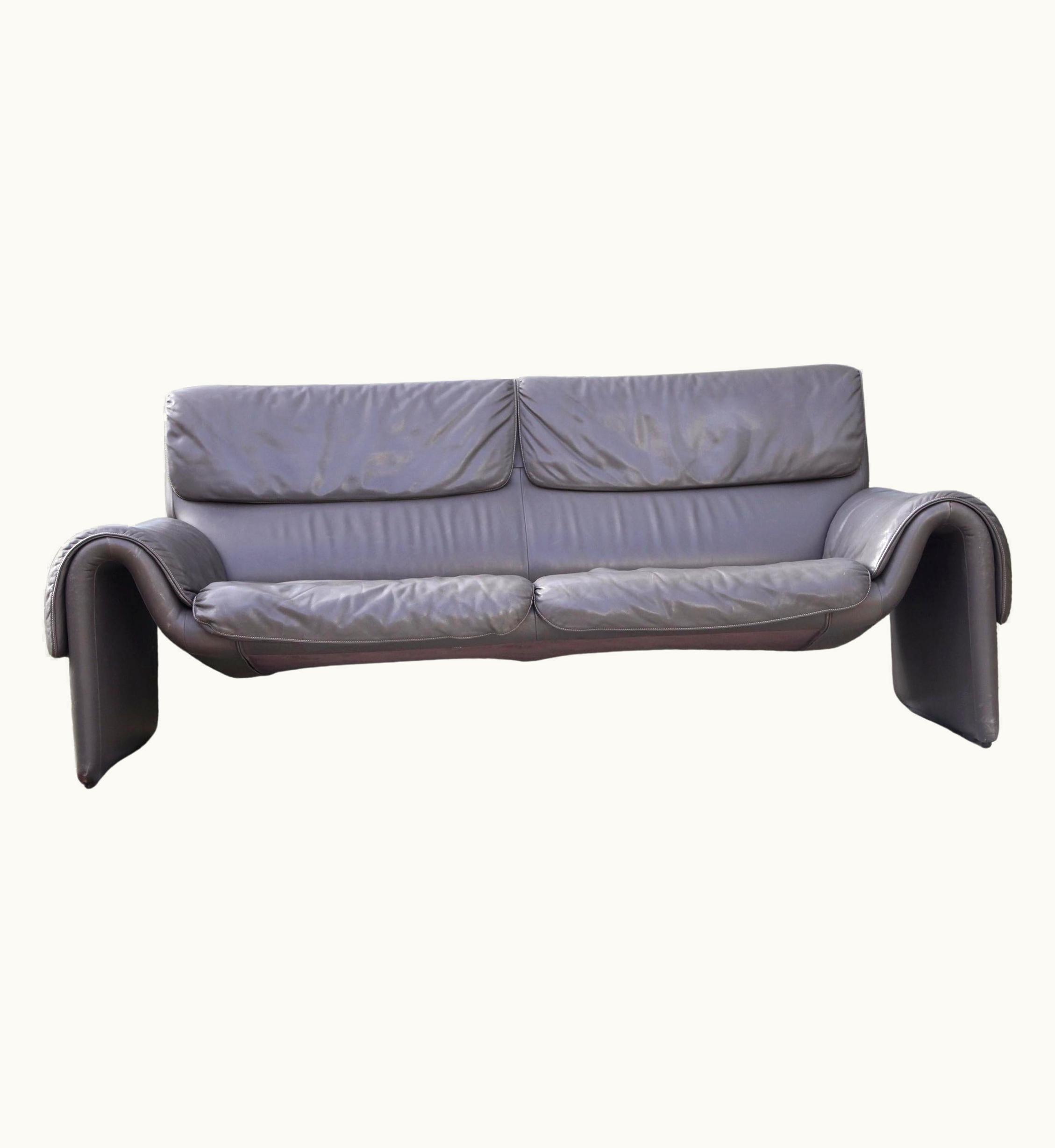 De Sede De Sede Ds 2011 Loveseat In Grey Leather