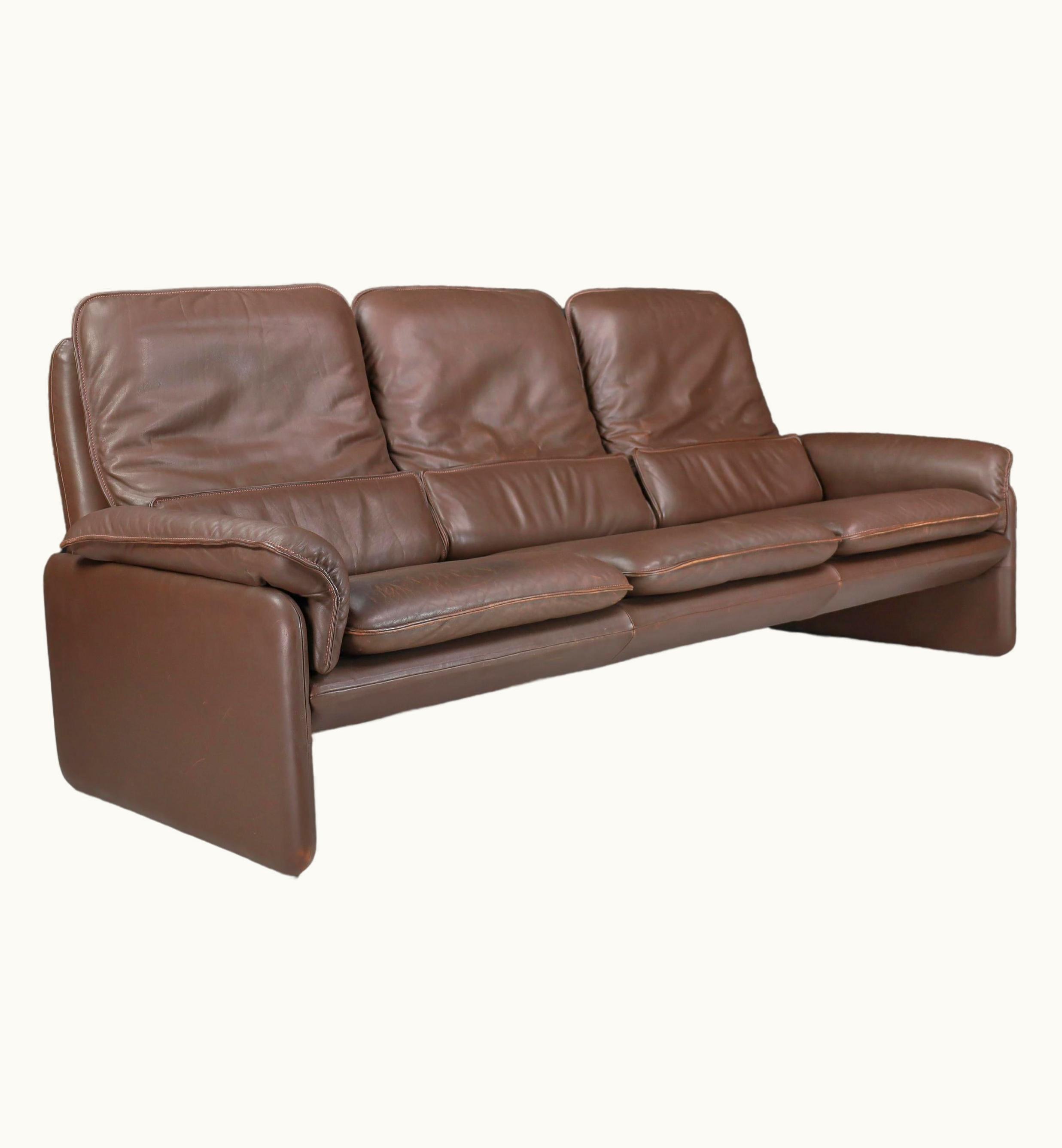 De Sede De Sede Brown Leather DS 61 Sofa By De Sede Switserland 1970s