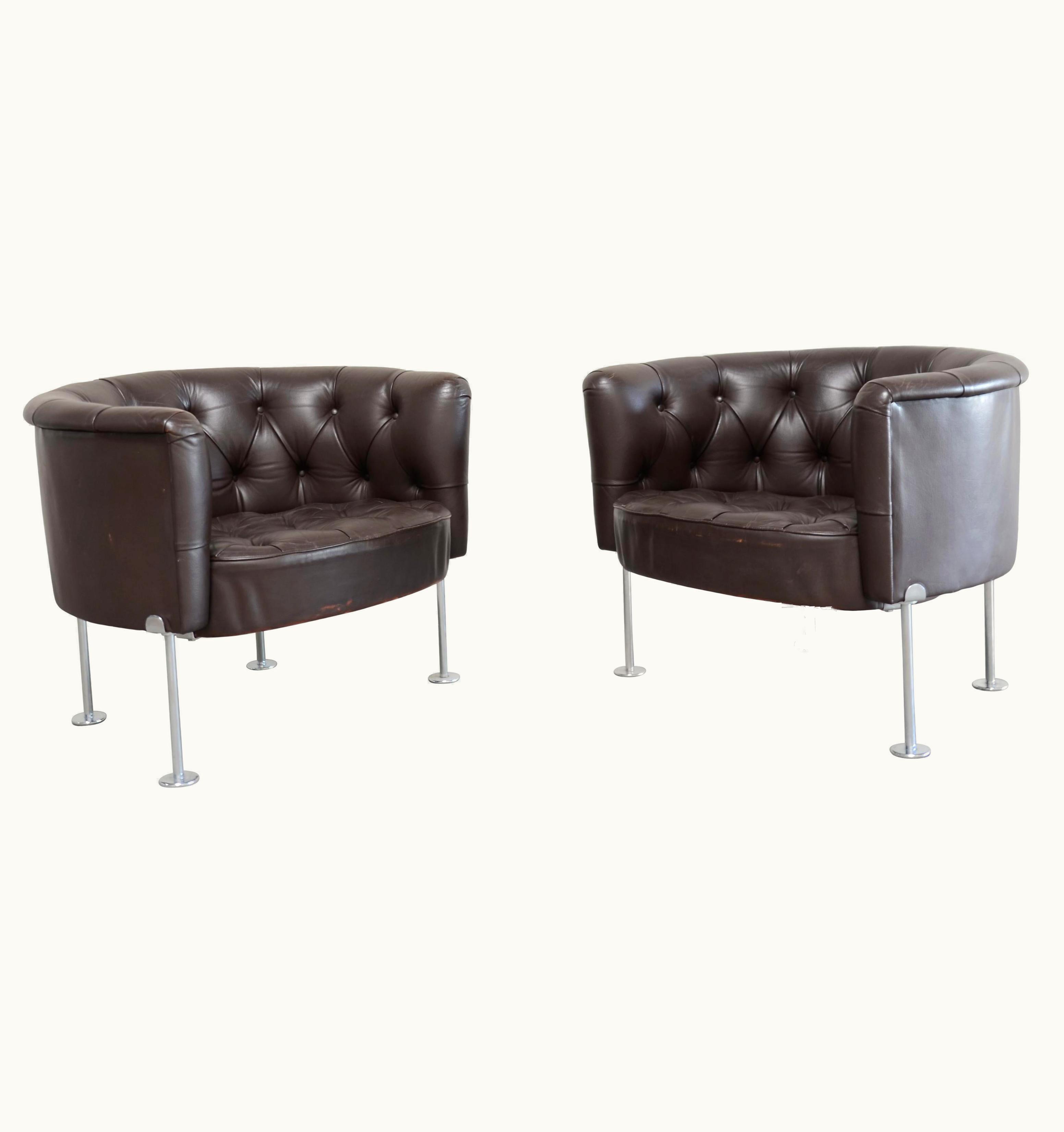 De Sede Robert Haussmann RH 310 Armchairs By De Sede