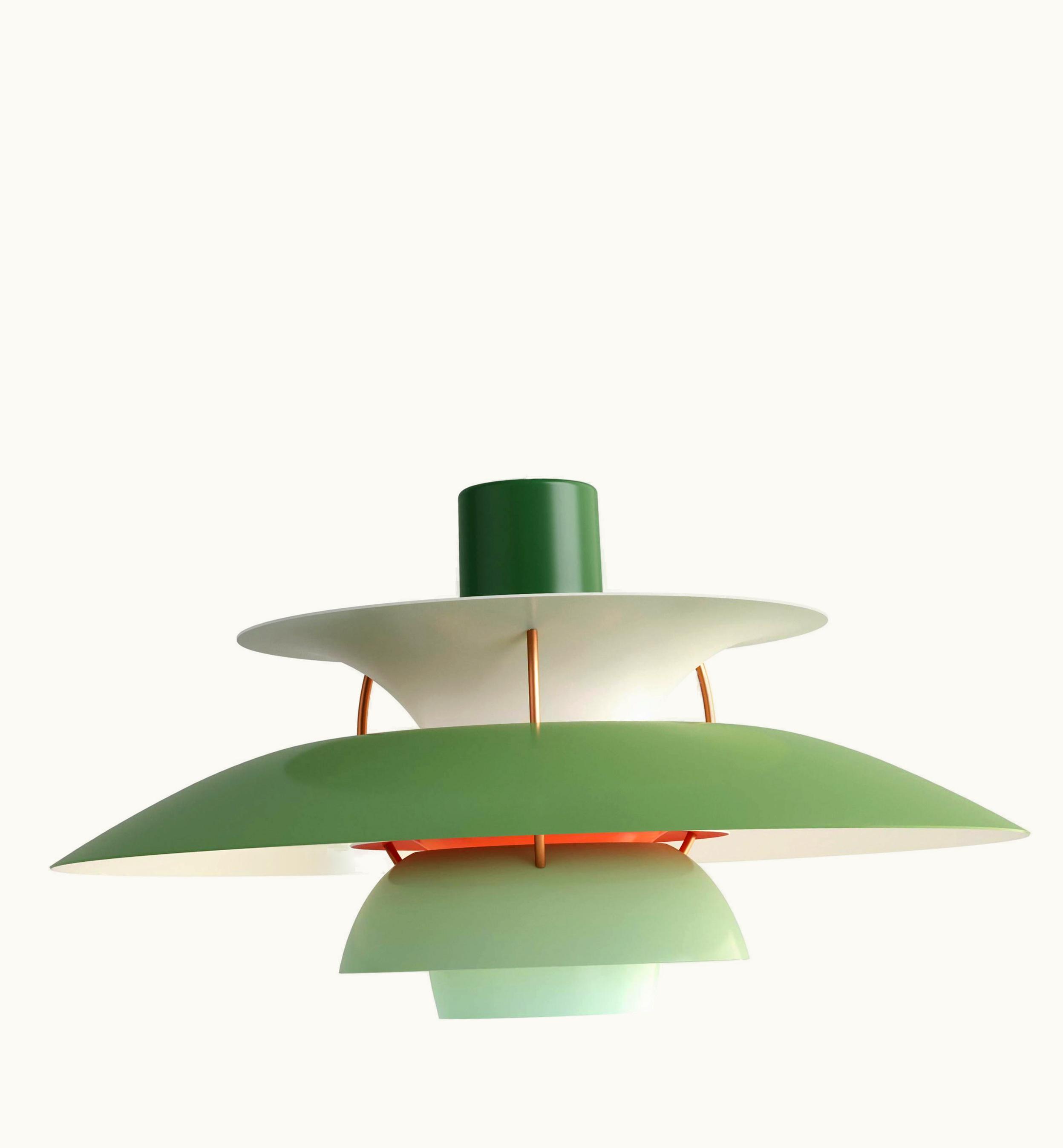 Poul Henningsen Poul Henningsen PH 5 Pendant For Louis Poulsen In Green