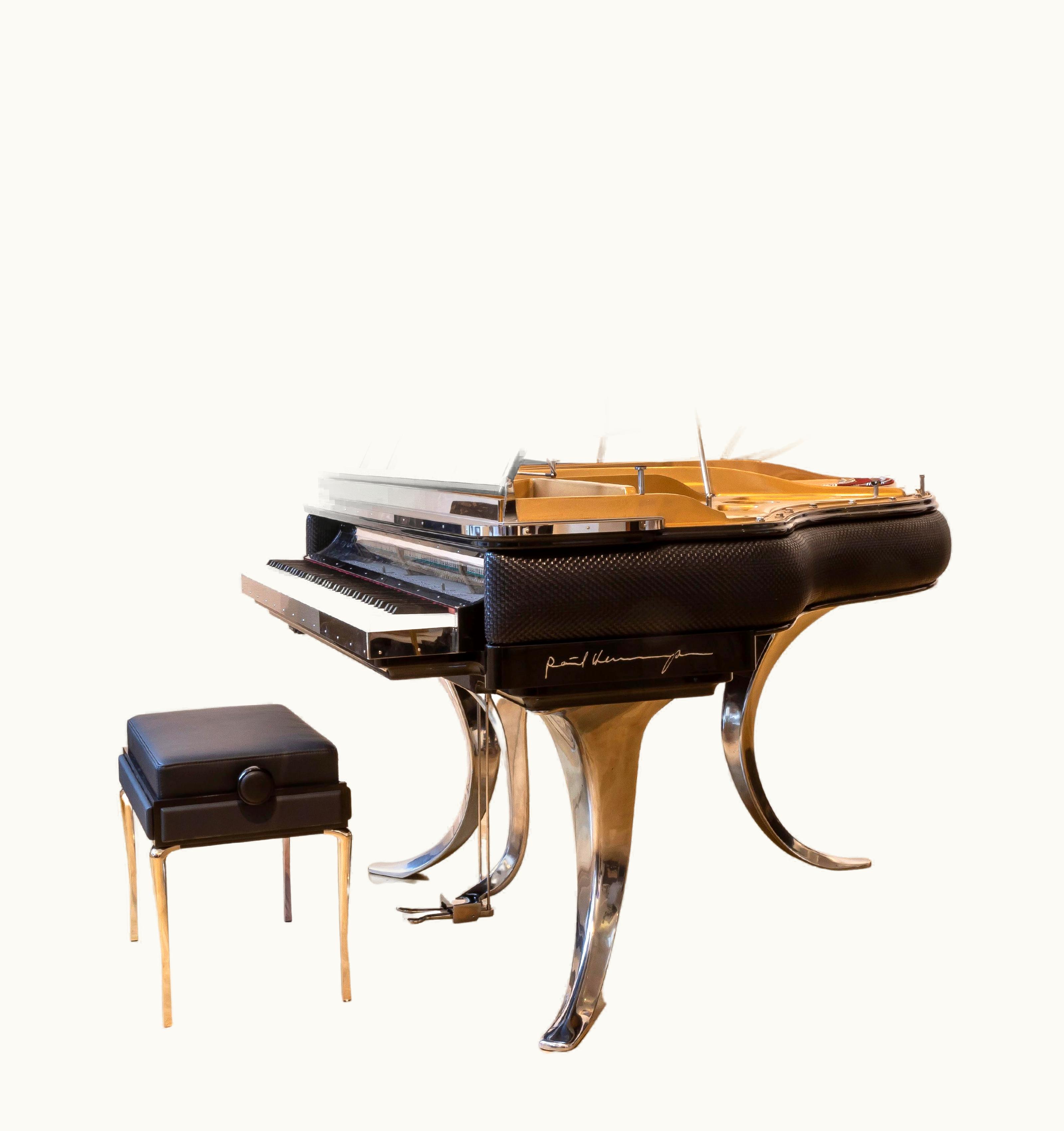 Poul Henningsen Poul Henningsen PH Grand Piano PH159 Legacy, Black Woven Leather, Chrome