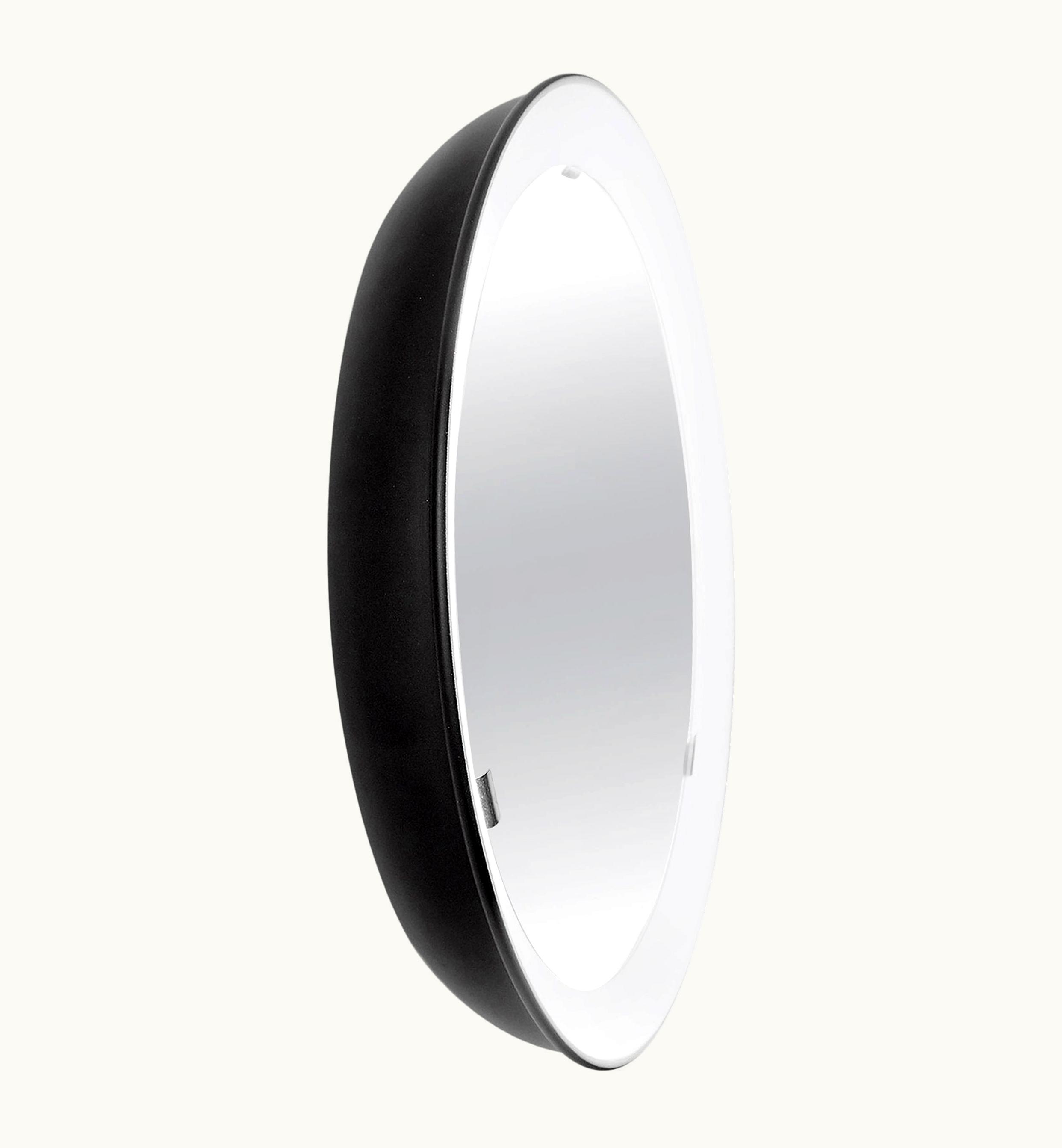 Poul Henningsen Poul Henningsen PH Mirror, Black Painted Satin Matt, Diameter 700mm, On/off Pull Cord, Ph