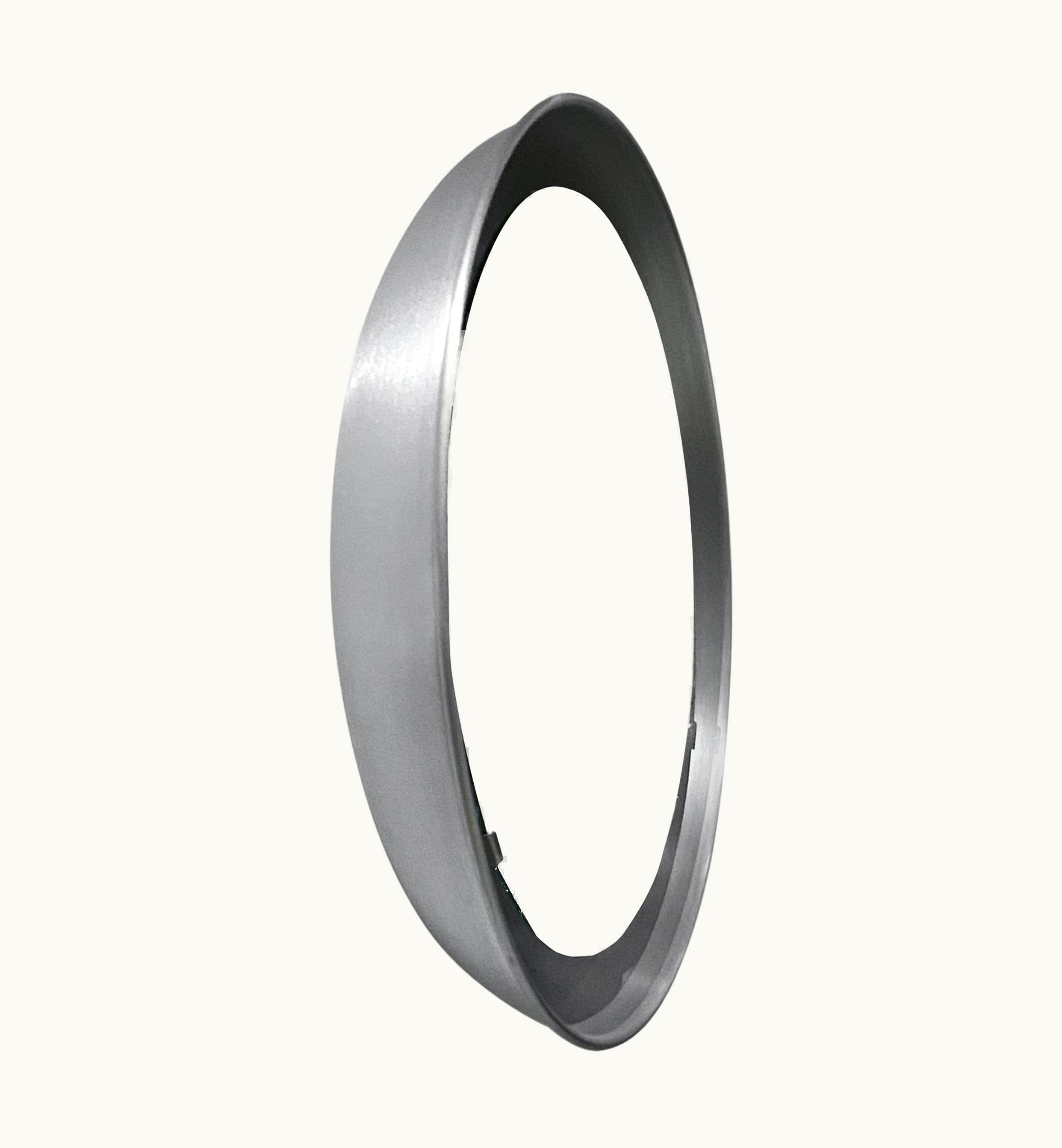 Poul Henningsen Poul Henningsen PH Mirror, Aluminium Brushed, Diameter 700 Mm, On/Off Pull Cord, PH Initials