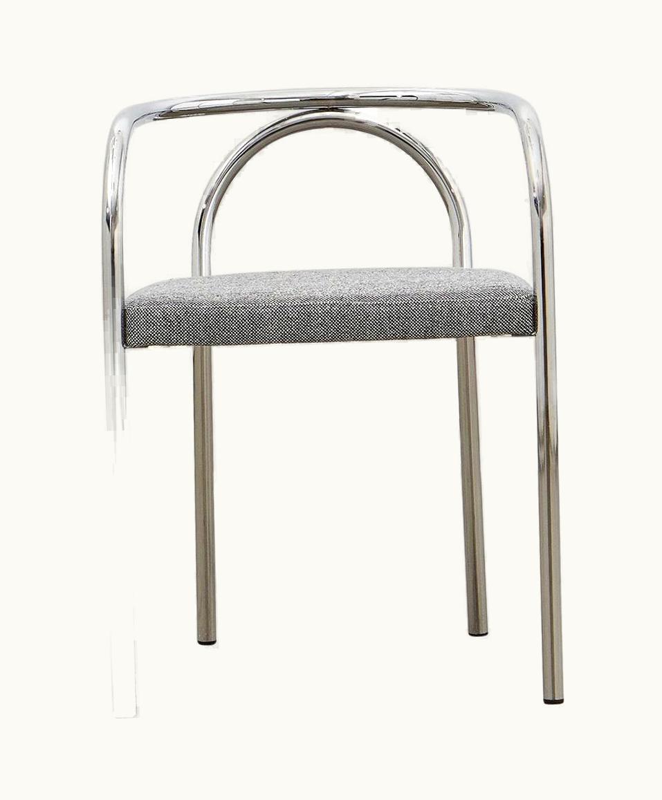 Poul Henningsen Poul Henningsen PH Chair, Chrome, Hallingdal Light Grey 126