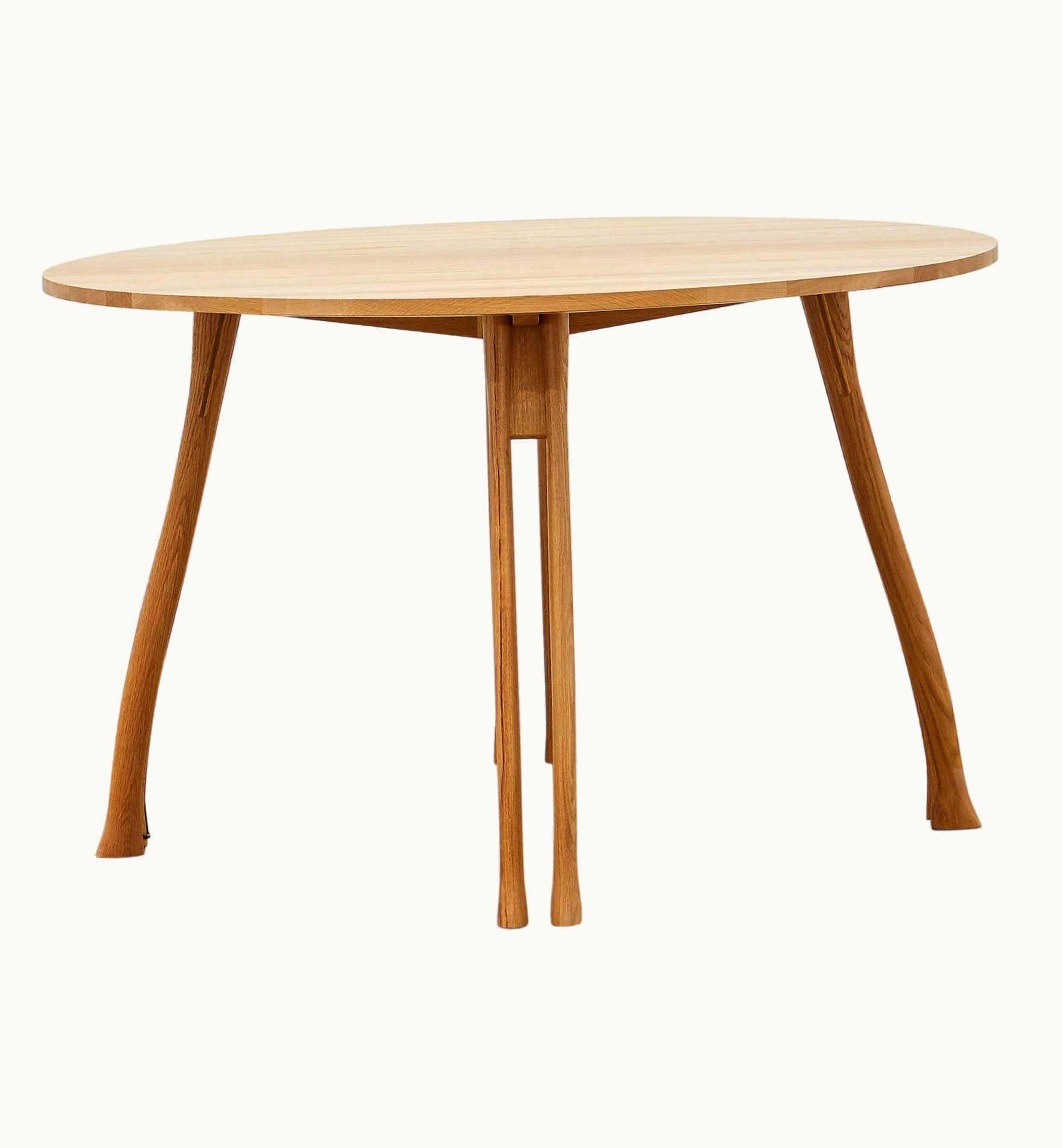 Poul Henningsen Poul Henningsen PH Axe Table, Natural Oak Legs, Veneer Table Plate With Veneered Edge
