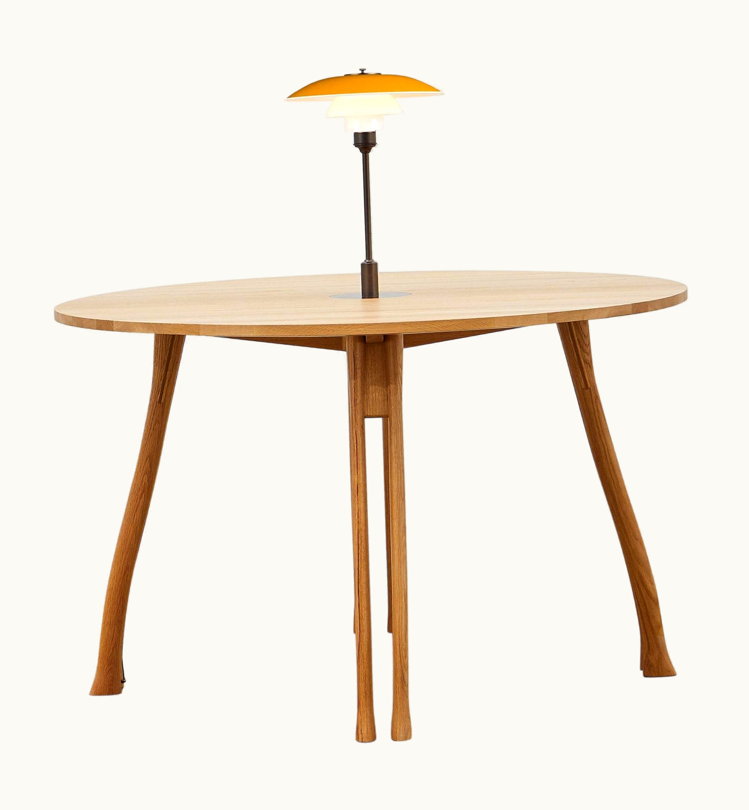 Poul Henningsen Poul Henningsen PH Axe Table, Natural Oak Legs, Veneer Table Plate, Yellow PH 3 ¬¨Œ© - 2 ¬¨Œ© Lamp