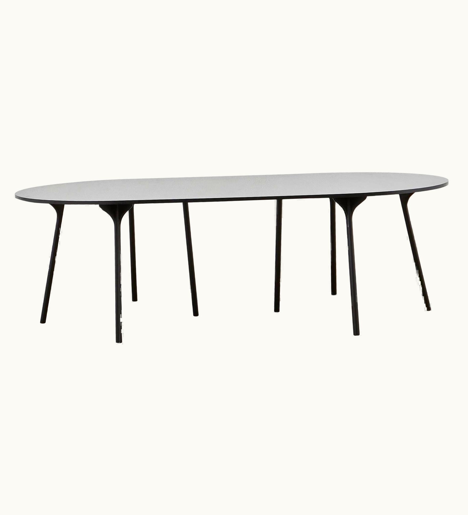 Poul Henningsen Poul Henningsen PH Circle Table, Black Oakwood Legs, Veneer Table Plate And Edge