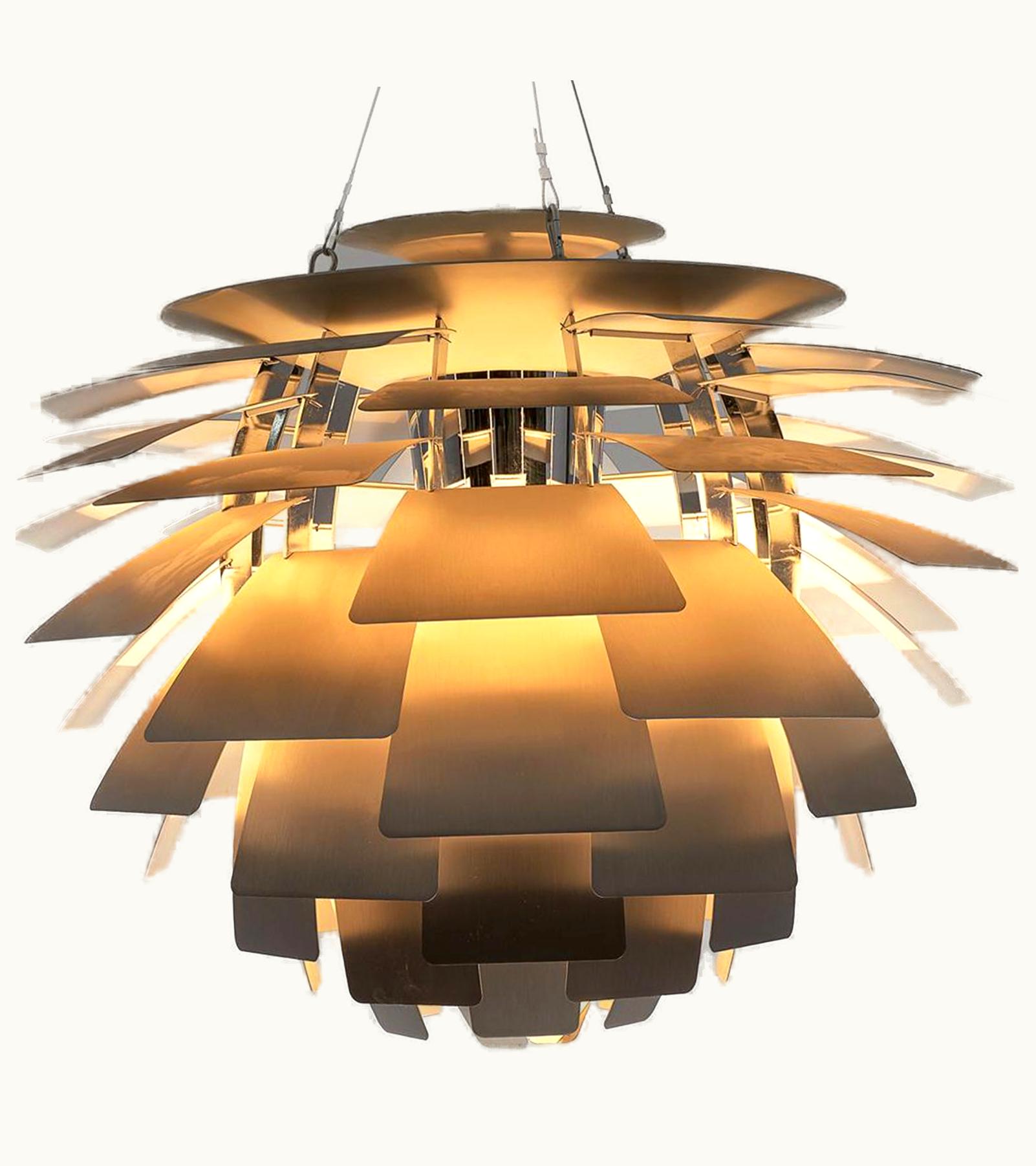Poul Henningsen;Poul Hermann Poulsen Poul Henningsen;Poul Hermann Poulsen Large Artichoke Lamp By Poul Henningsen