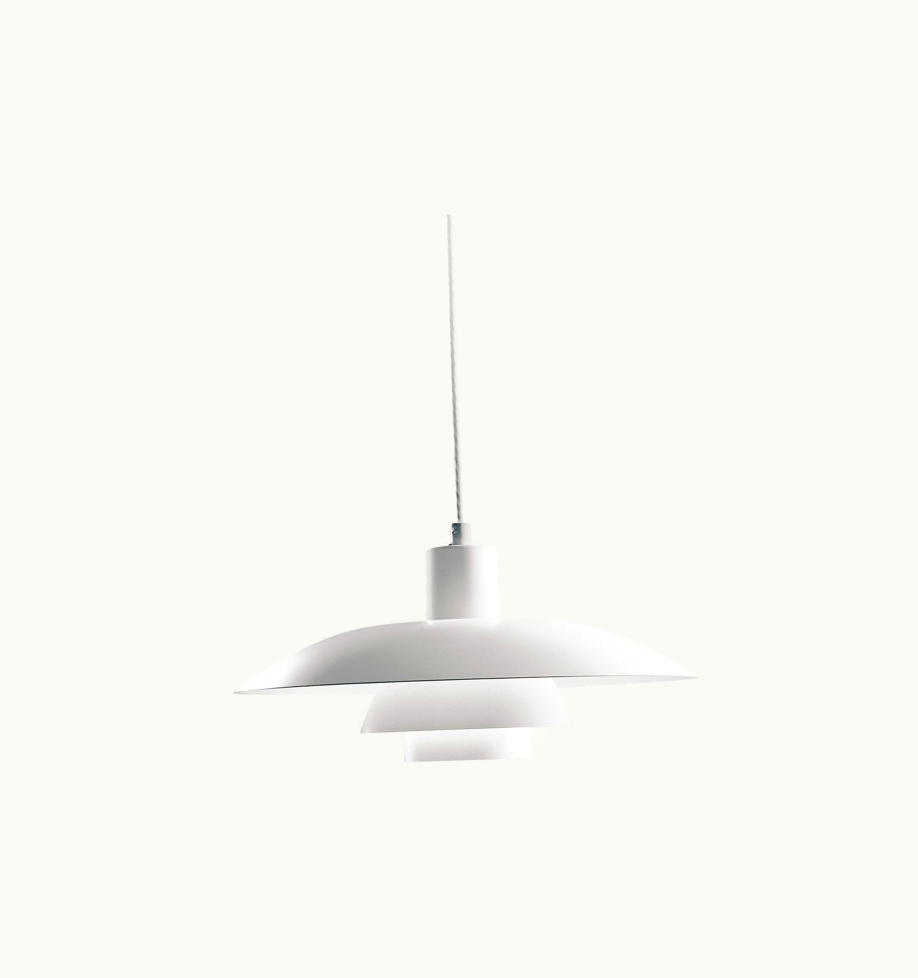 Poul Henningsen Poul Henningsen Louis Poulsen PH 4/3 Pendant In Matte White By Poul Henningsen