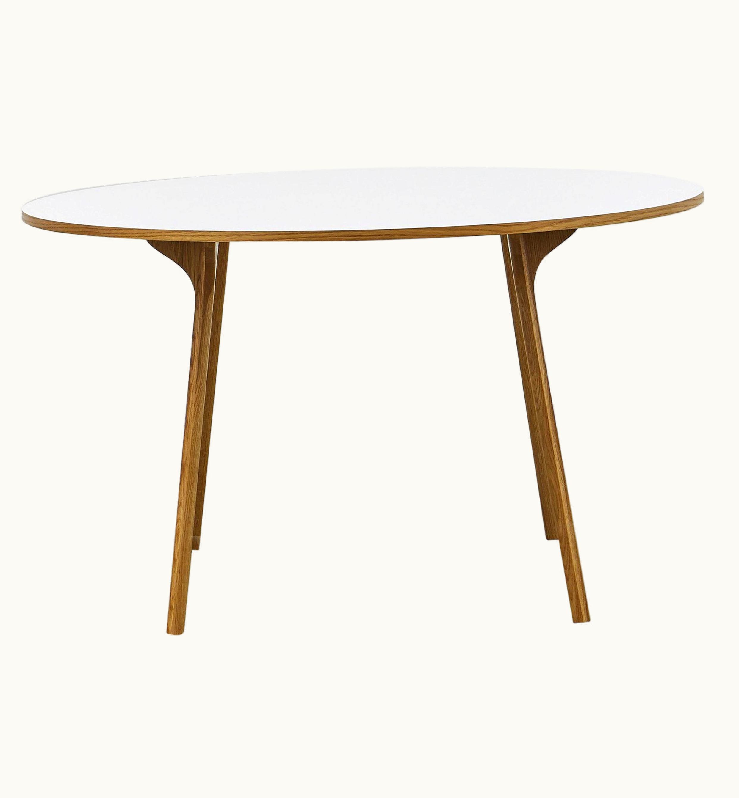 Poul Henningsen Poul Henningsen PH Circle Table, Natural Oak Wood Legs, Laminated Plate