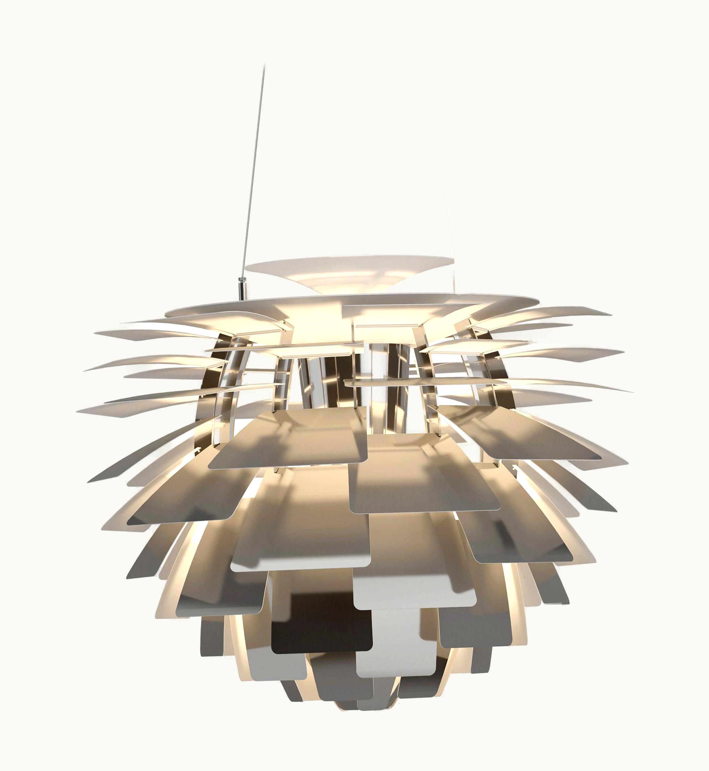 Poul Henningsen Poul Henningsen Louis Poulsen Medium PH Artichoke Pendant Light By Poul Henningsen