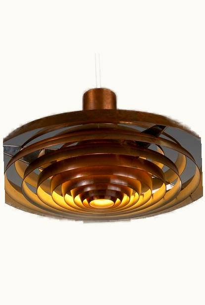 Poul Henningsen Poul Henningsen 'Plate' Ceiling Lamp For Louis Poulsen, Denmark, 1950s