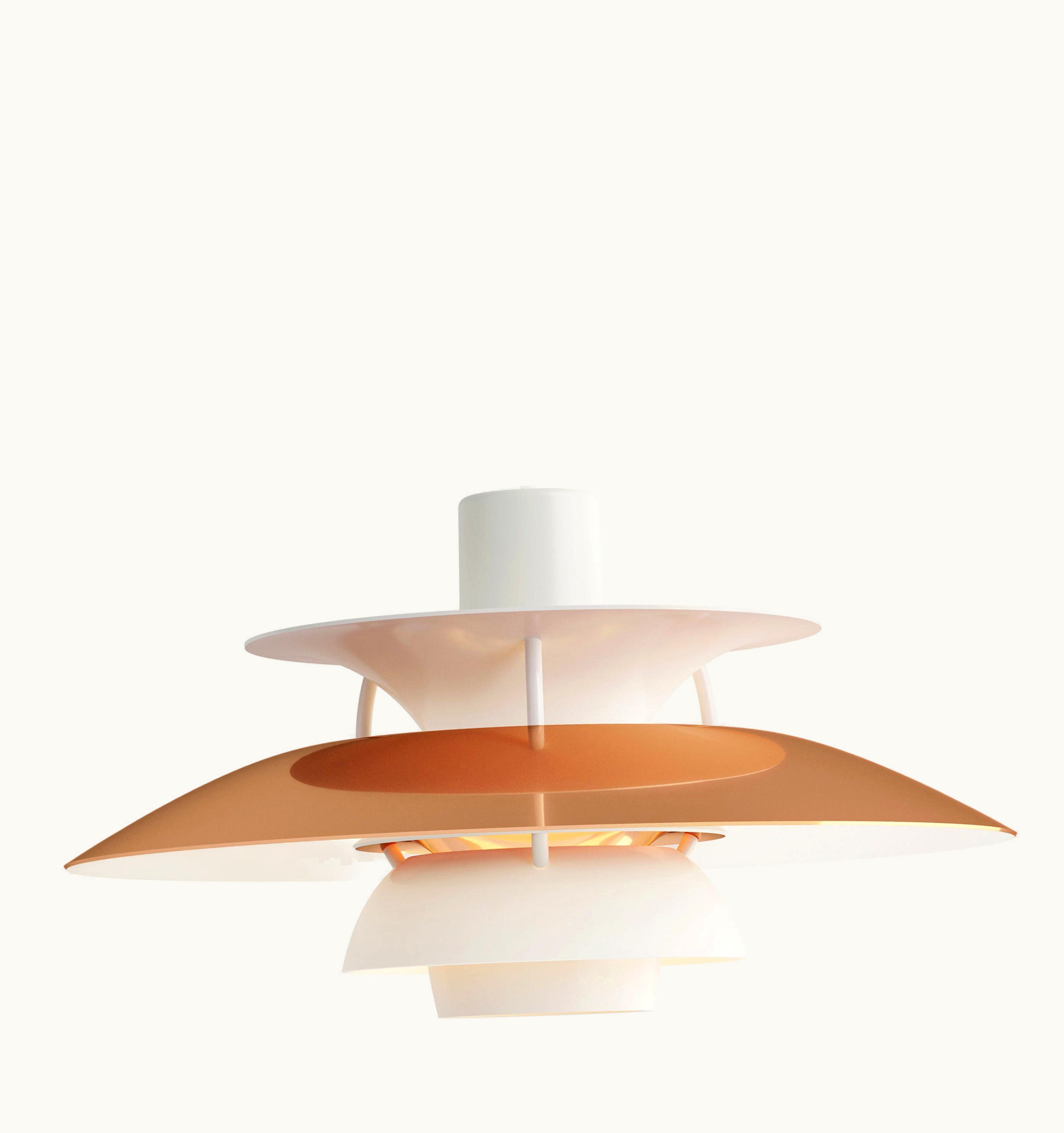 Poul Henningsen Poul Henningsen Louis Poulsen PH5 Mini Pendant Lamp In Copper By Poul Henningsen