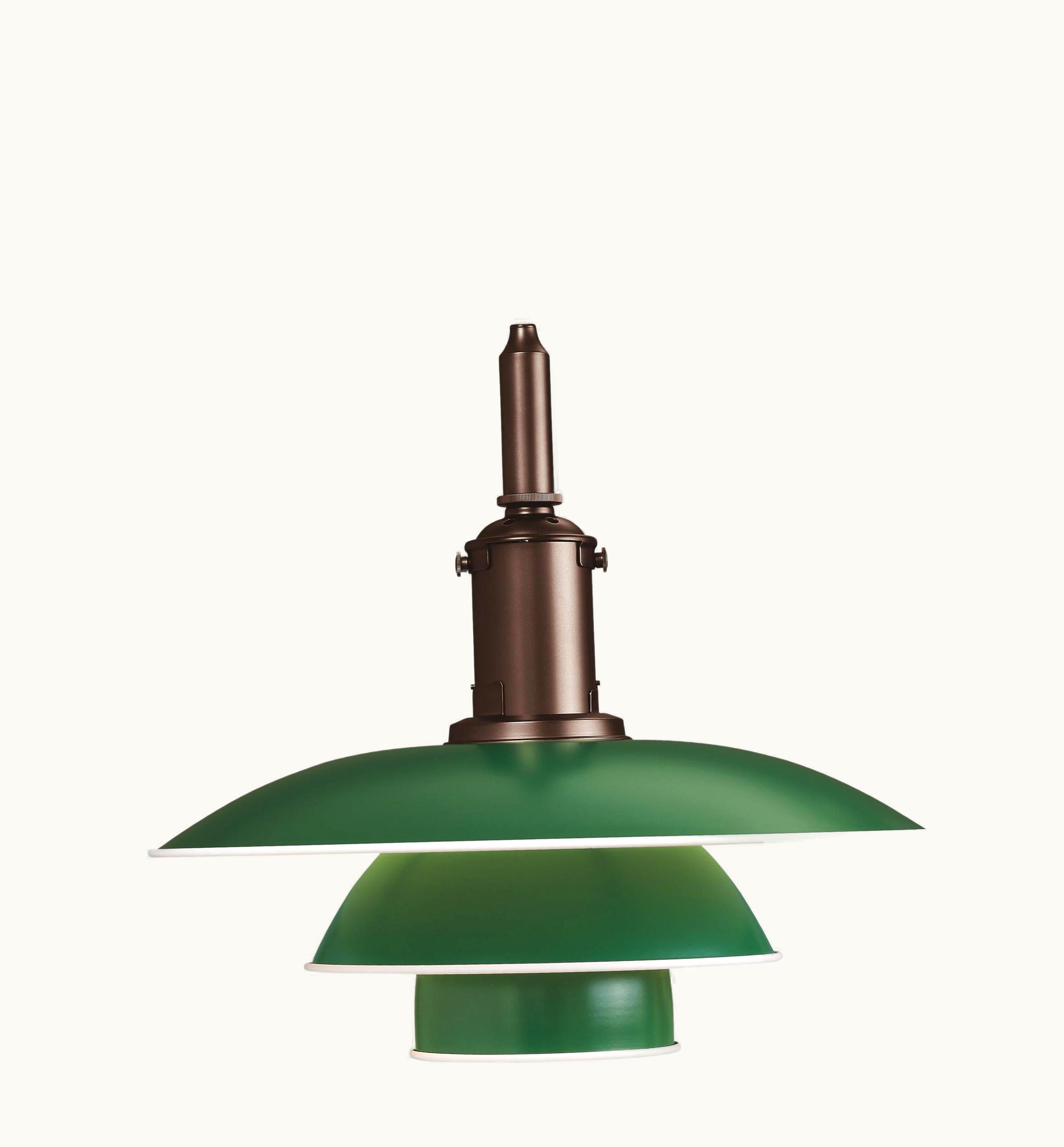 Poul Henningsen Poul Henningsen Louis Poulsen PH 3¬¨Œ©-3 Color Pendant In Green By Poul Henningsen