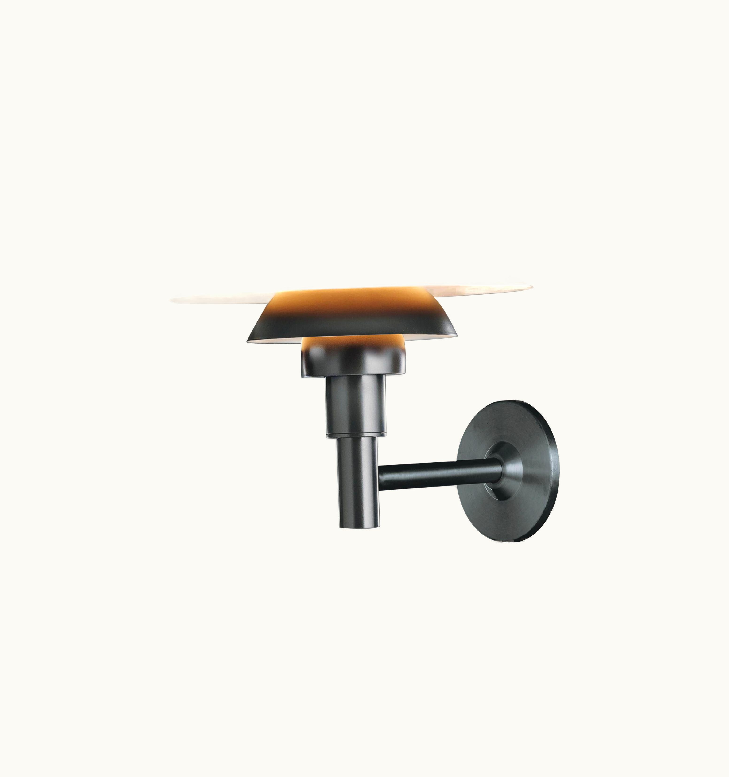 Poul Henningsen Poul Henningsen Louis Poulsen PH 3-2¬¨Œ© Bollard Outdoor Wall Lamp In Black By Poul Henningsen