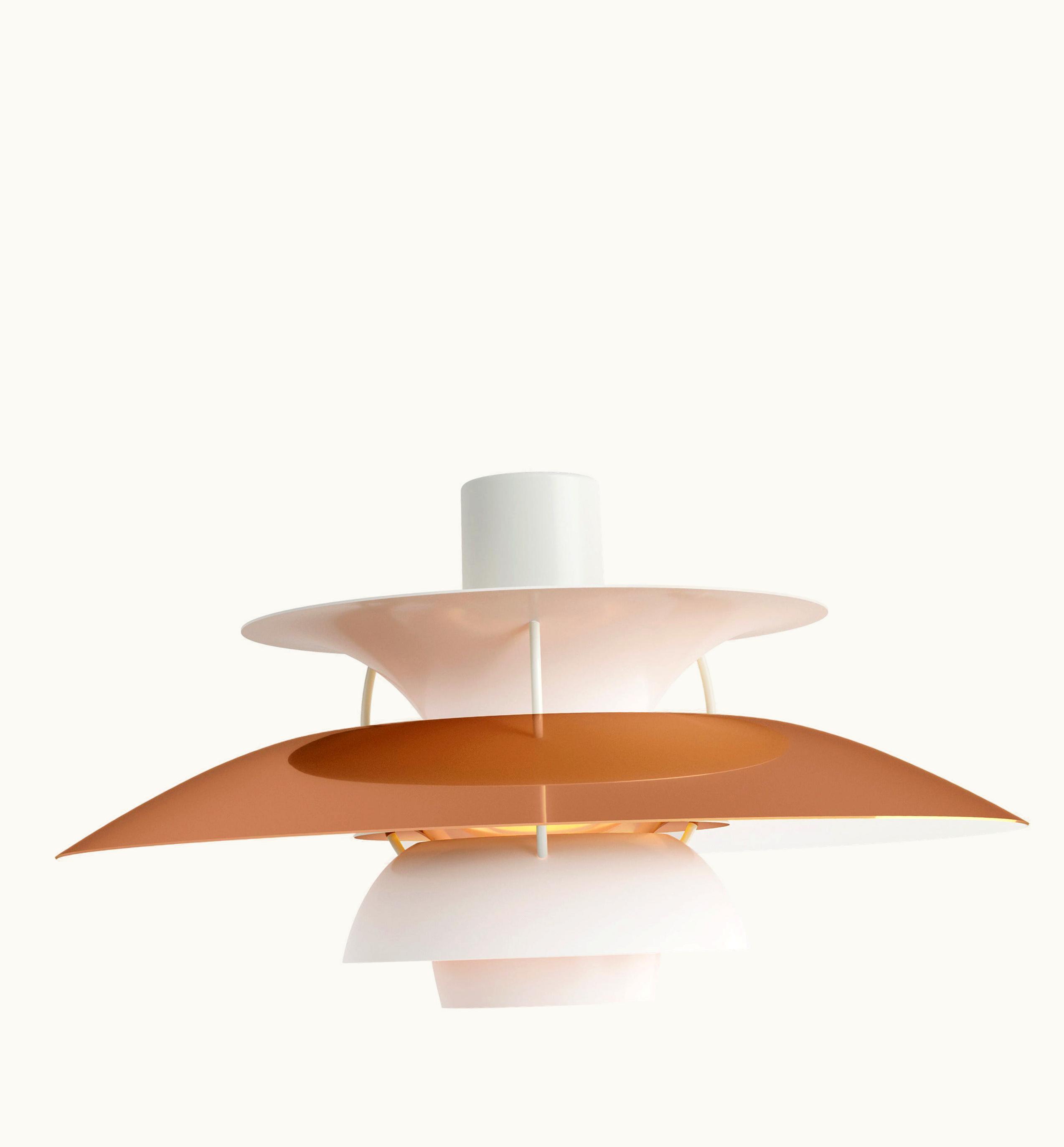 Poul Henningsen Poul Henningsen Louis Poulsen PH 5 Pendant Light In Copper By Poul Henningsen