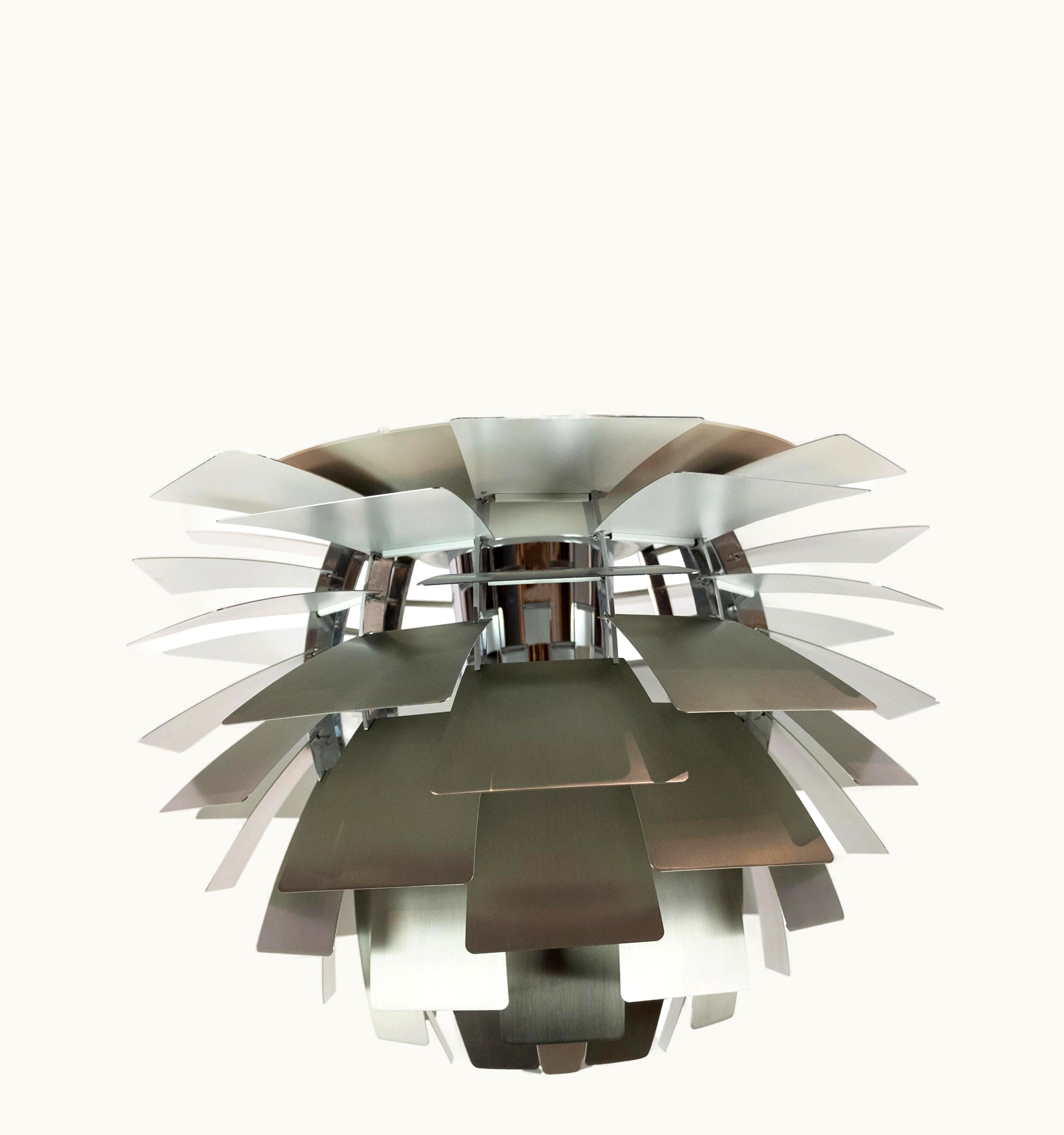 Poul Henningsen Poul Henningsen Artichoke, In Brushed Steel Ø60, Designed By Poul Henningsen In 1958