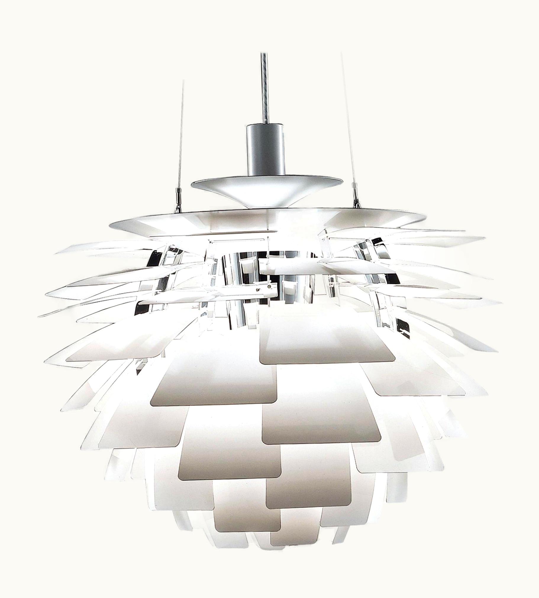 Poul Henningsen Poul Henningsen PH Artichoke Pendant Light By Poul Henningsen, Louis Poulsen, White, 1958