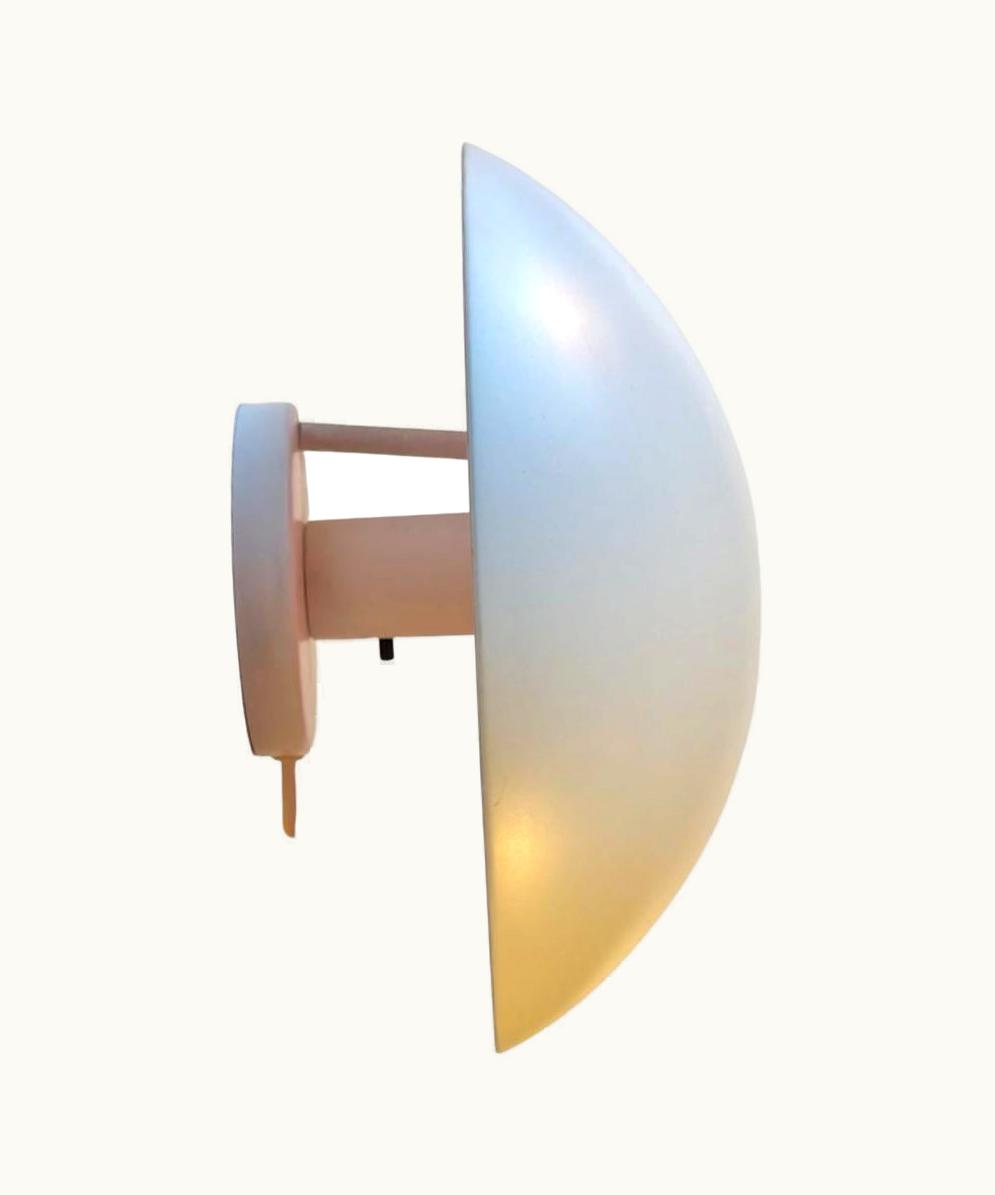 Poul Henningsen Poul Henningsen Large White PH-Hat Wall Sconce By Poul Henningsen For Louis Poulsen, 1970s