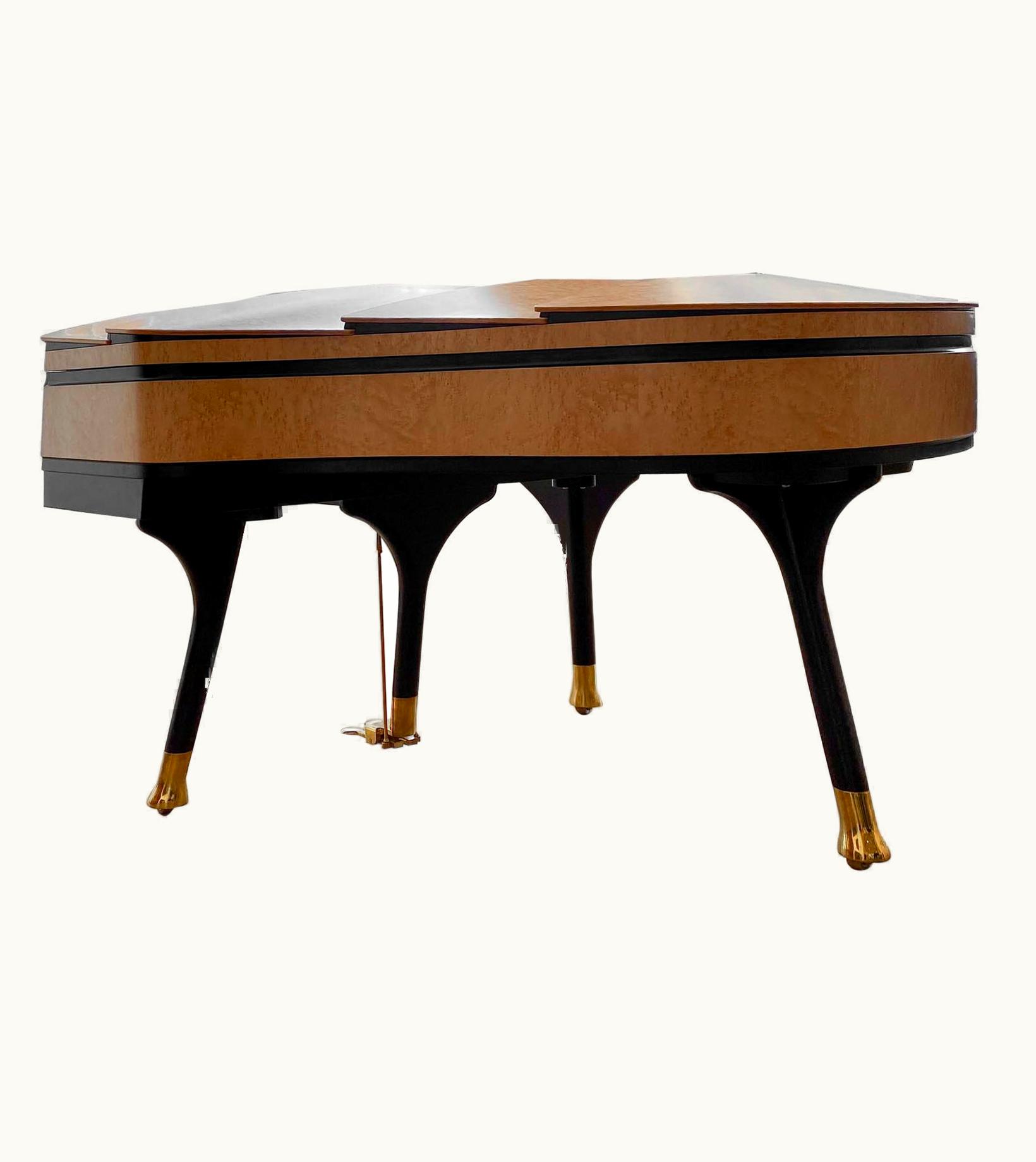 Poul Henningsen Poul Henningsen PH Bow Grand Piano, Maple Birch With Brass Details