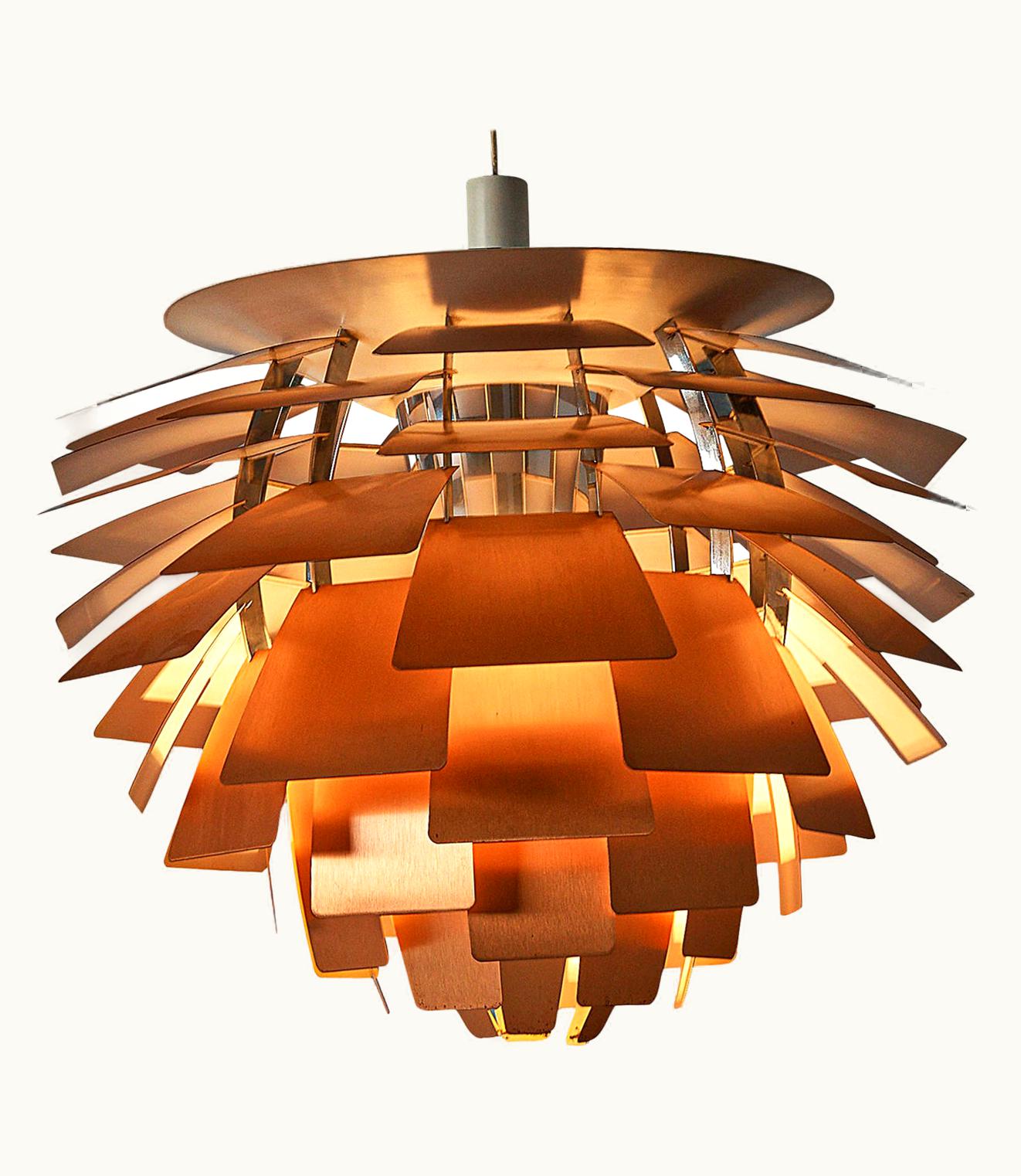 Poul Henningsen Poul Henningsen For Louis Poulsen 'PH Artichoke' Pendant In Copper