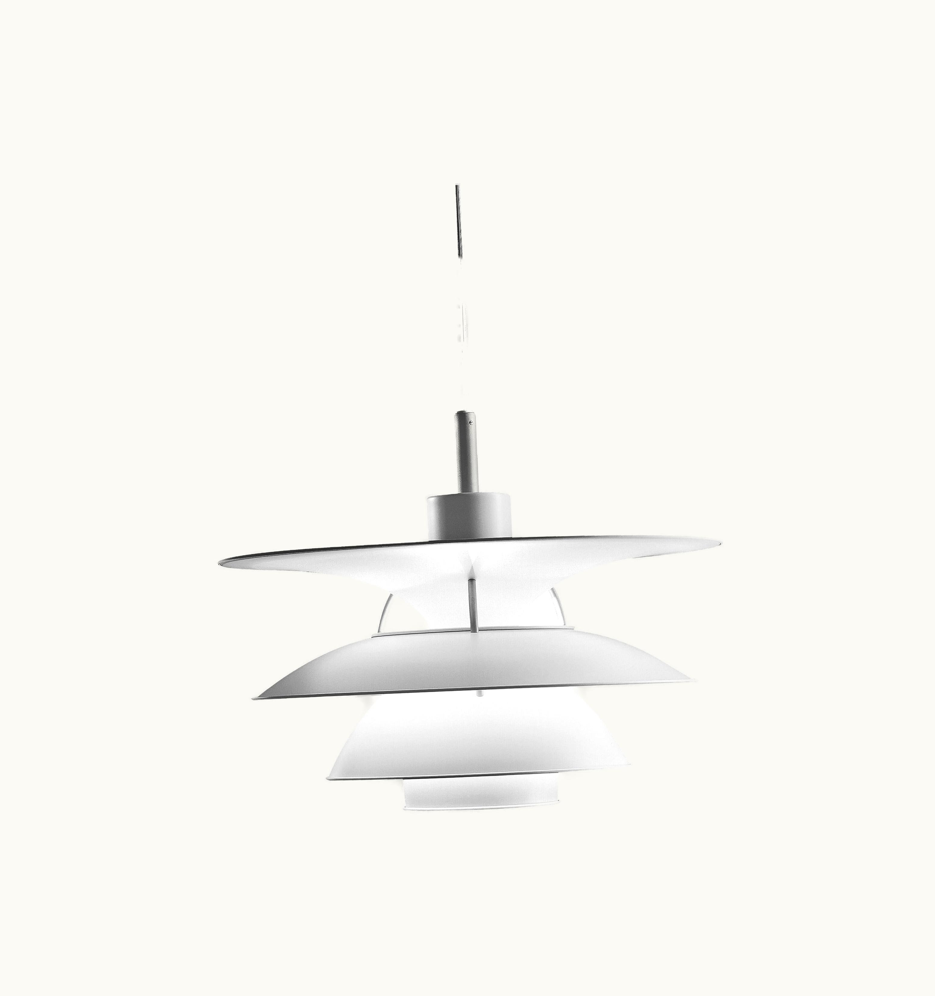 Poul Henningsen Poul Henningsen Louis Poulsen PH 5-4¬¨Œ© Pendant In White By Poul Henningsen