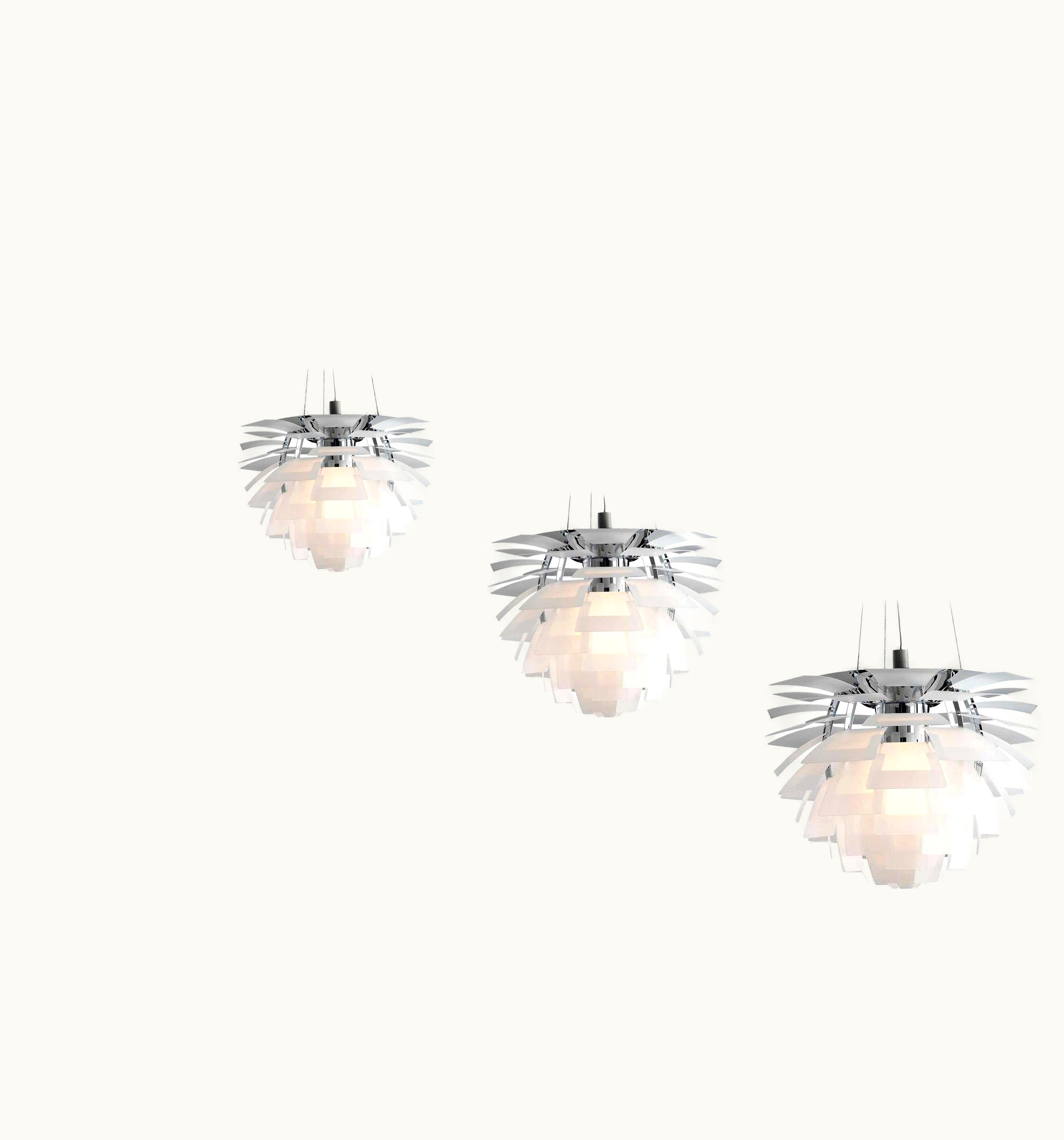 Louis Poulsen Louis Poulsen, 480/600/720/840 Glass Artichoke By Poul Henningsen