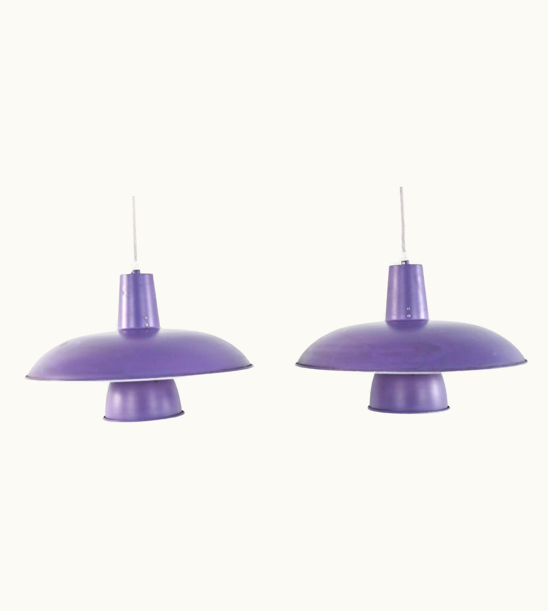 Poul Henningsen Poul Henningsen Rare Pair Of Poul Henningsen For Louis Poulsen PH Badminton Pendants, C. 1960's