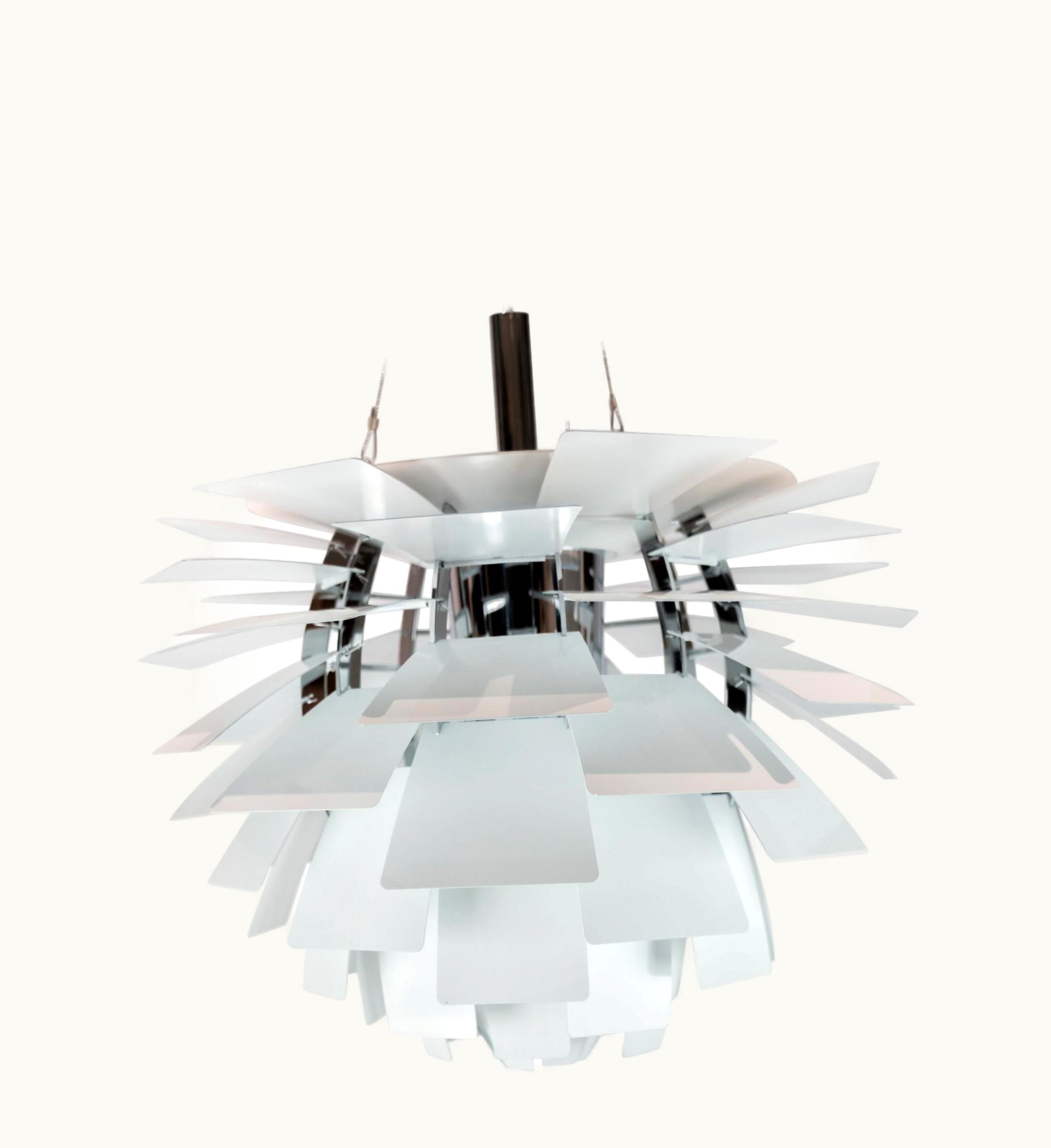 Poul Henningsen Poul Henningsen White Artichoke, Designed By Poul Henningsen In 1958