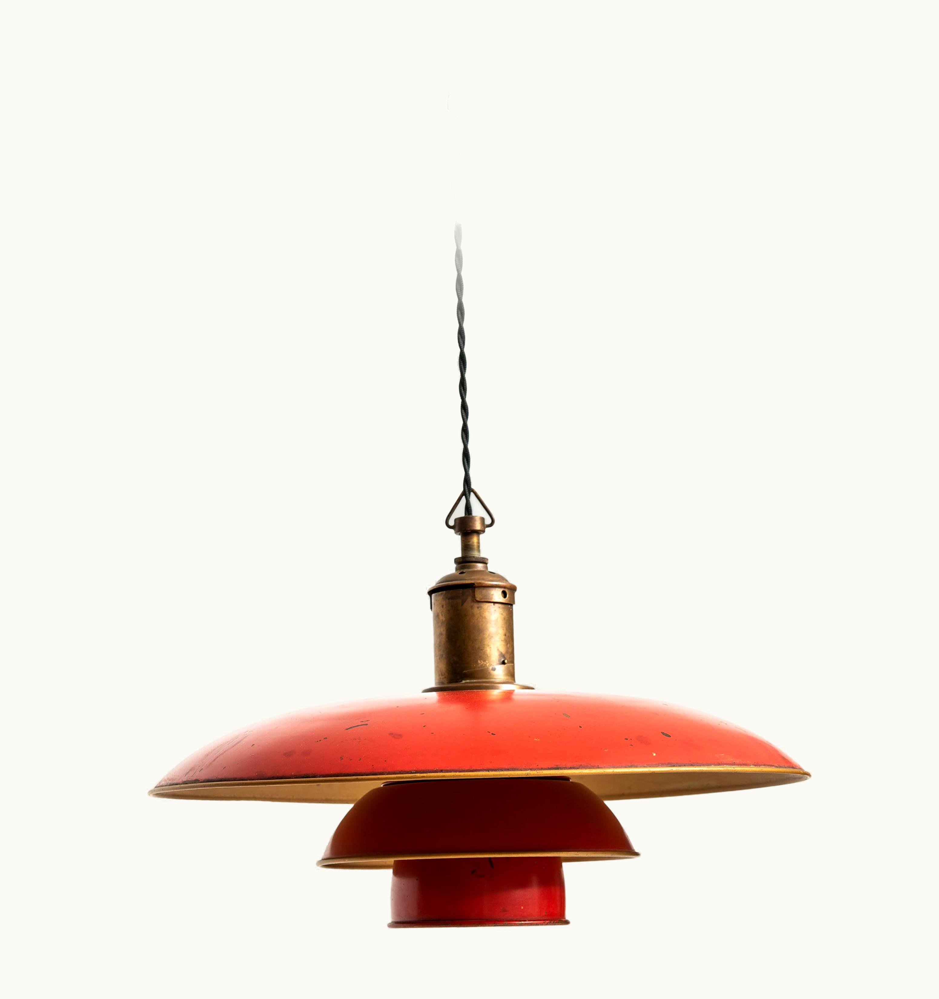 Poul Henningsen Poul Henningsen Early Ceiling Lamp Model PH-4/3 By Louis Poulsen In Denmark