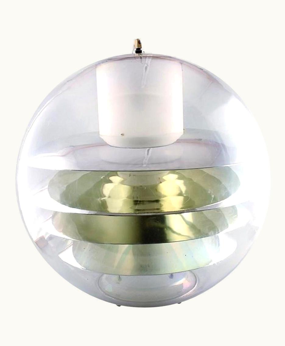 Poul Henningsen Poul Henningsen / Verner Panton Style, Large Plexiglas Ceiling Lamp