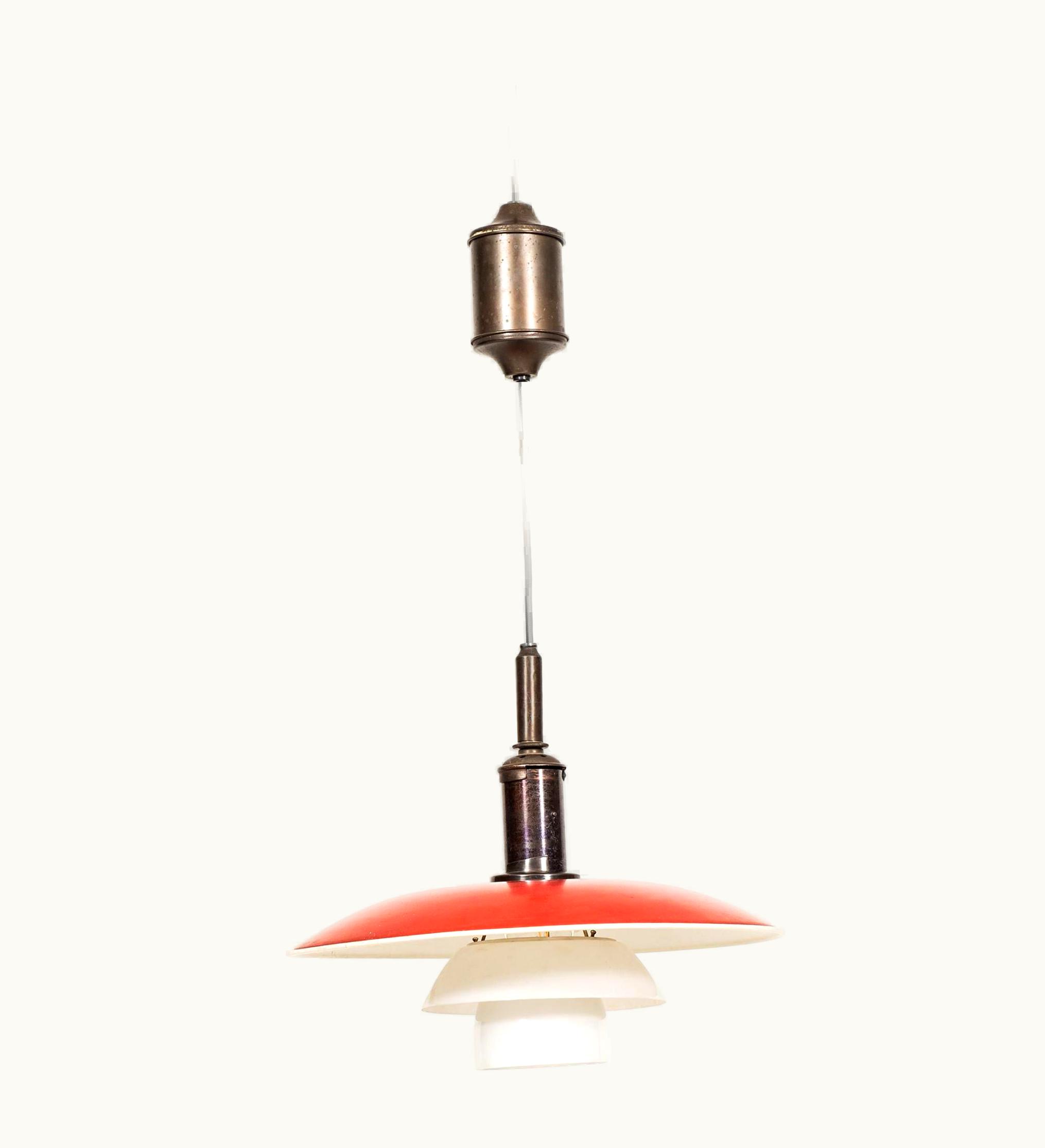 Poul Henningsen Poul Henningsen Ceiling Lamp Produced By Louis Poulsen In Denmark