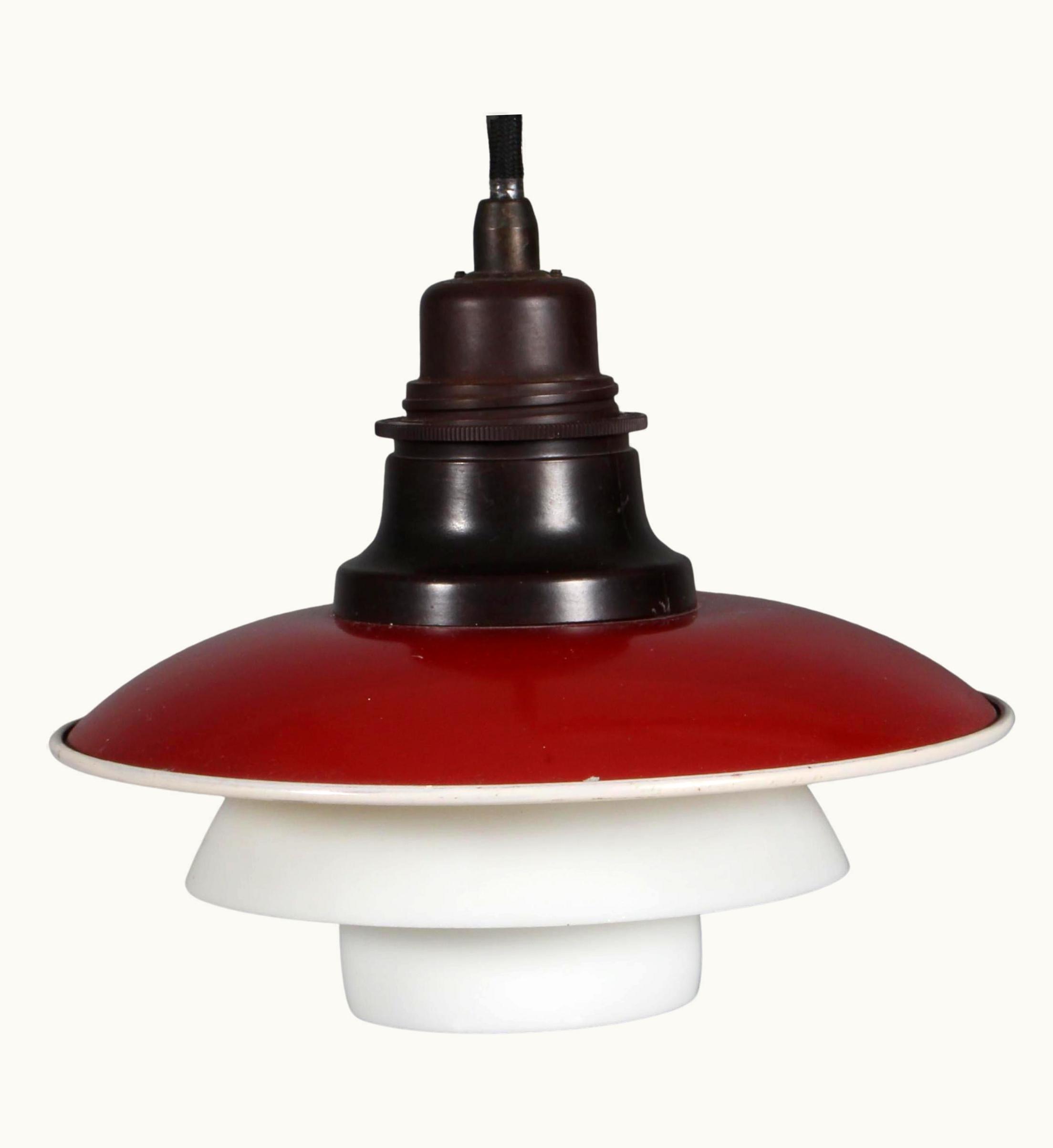 Poul Henningsen 3/2 Table Lamp Of Patinated Brass, Pat. Appl. 1926-1928, Denmark